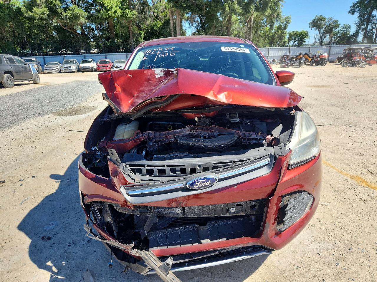 2015 Ford Escape Se Red vin: 1FMCU0G73FUA49193