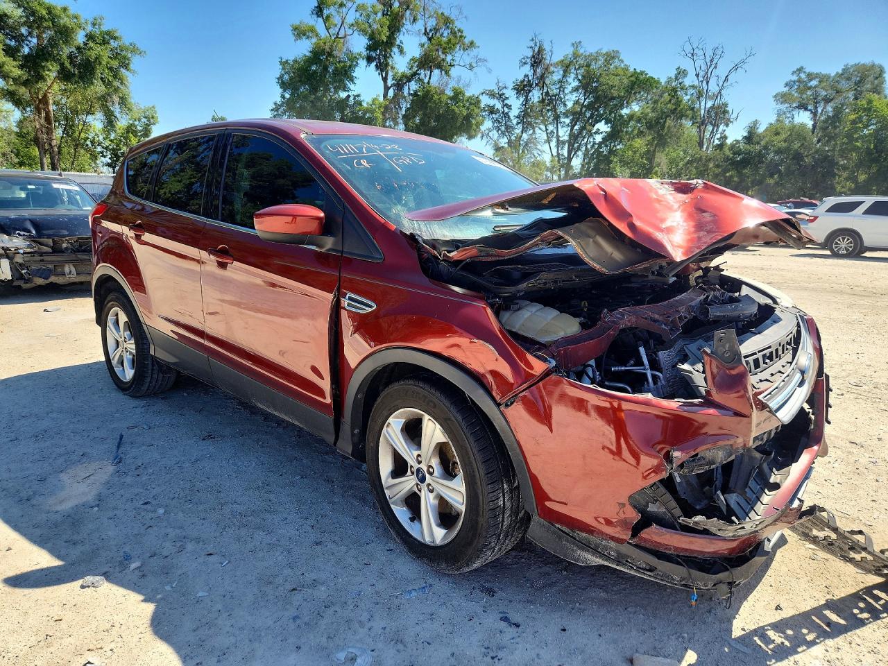 2015 Ford Escape Se Red vin: 1FMCU0G73FUA49193