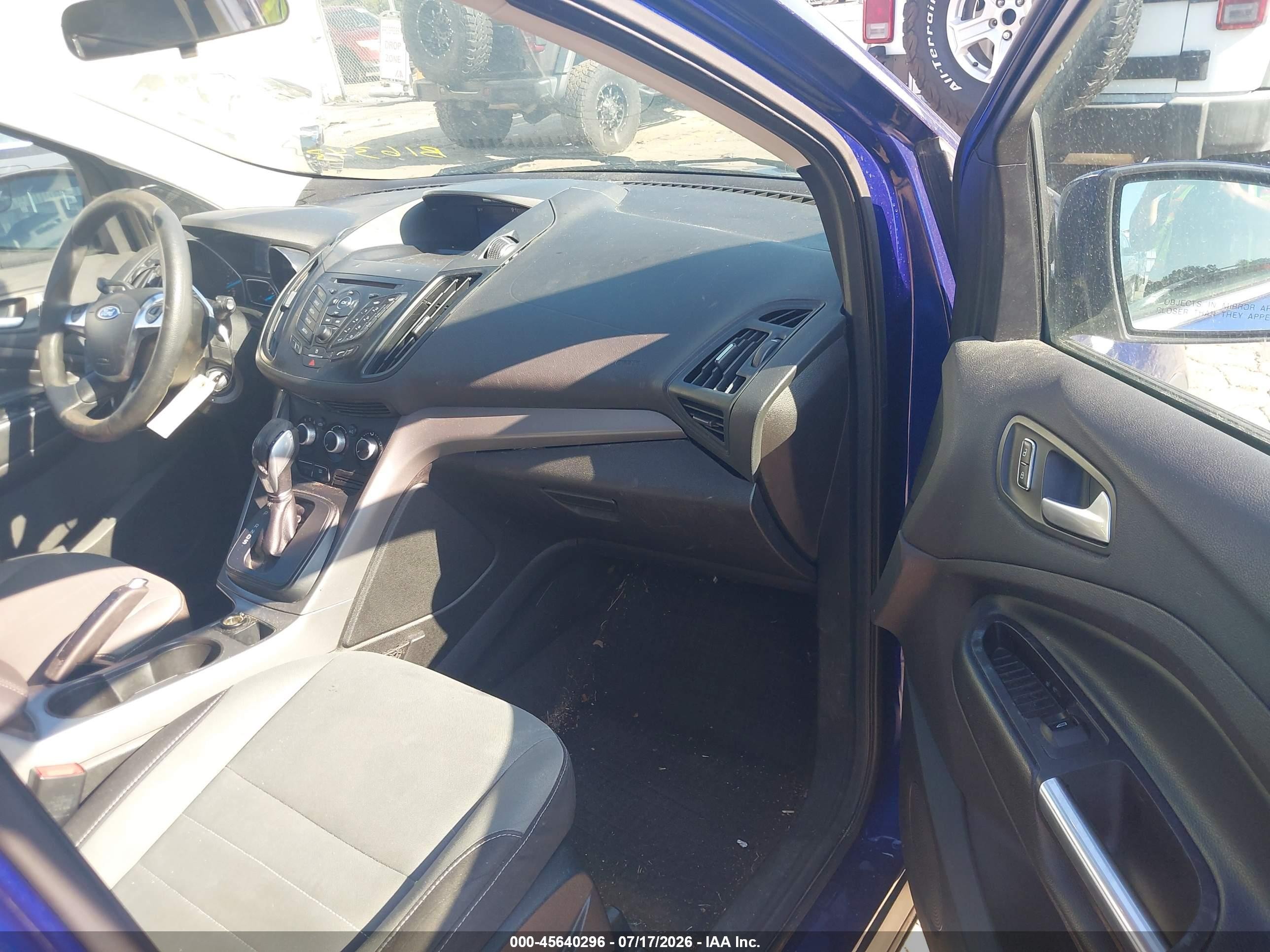 2015 Ford Escape Se Blue vin: 1FMCU0G73FUB16343