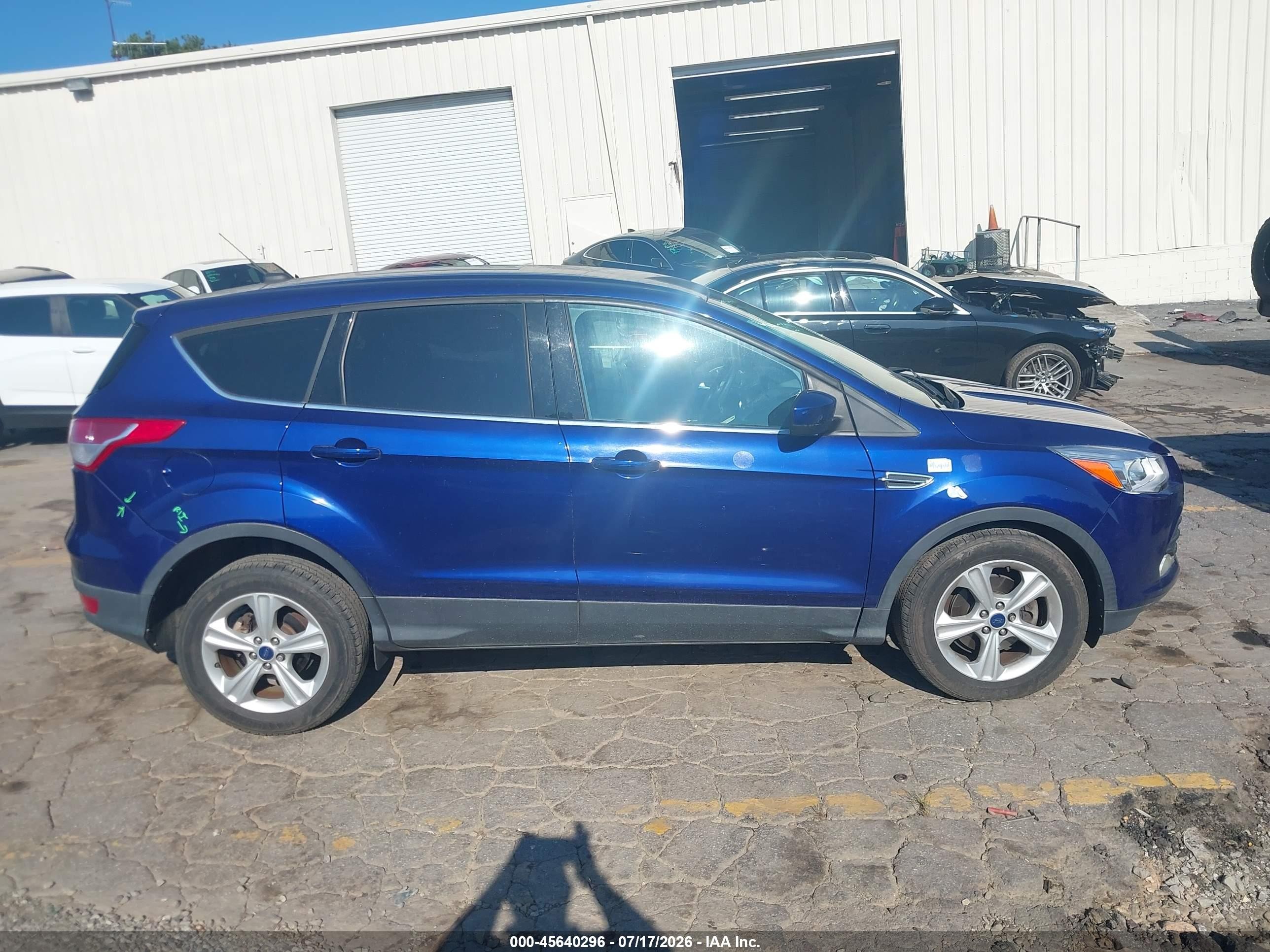 2015 Ford Escape Se Blue vin: 1FMCU0G73FUB16343
