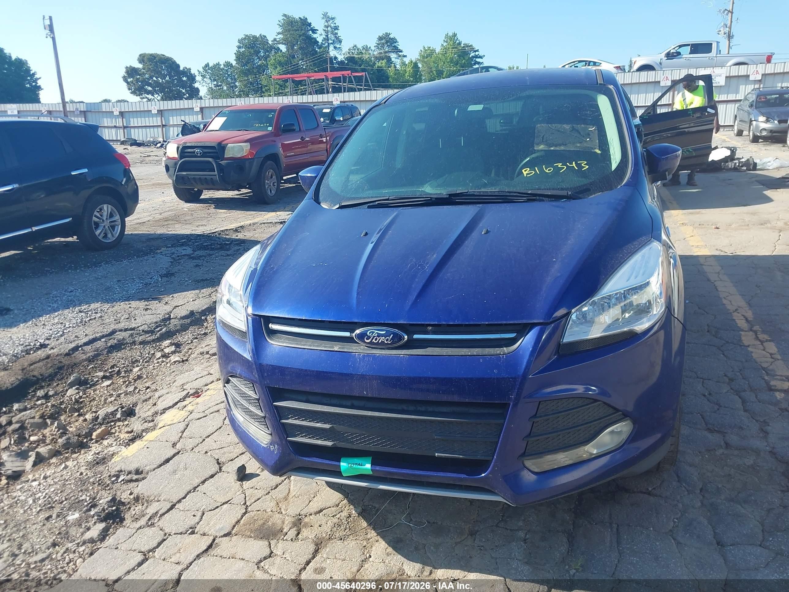 2015 Ford Escape Se Blue vin: 1FMCU0G73FUB16343
