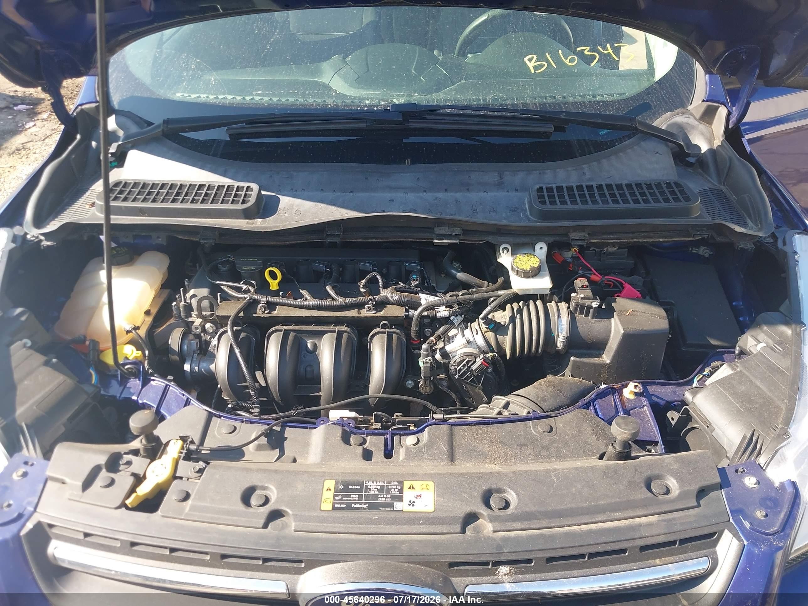 2015 Ford Escape Se Blue vin: 1FMCU0G73FUB16343