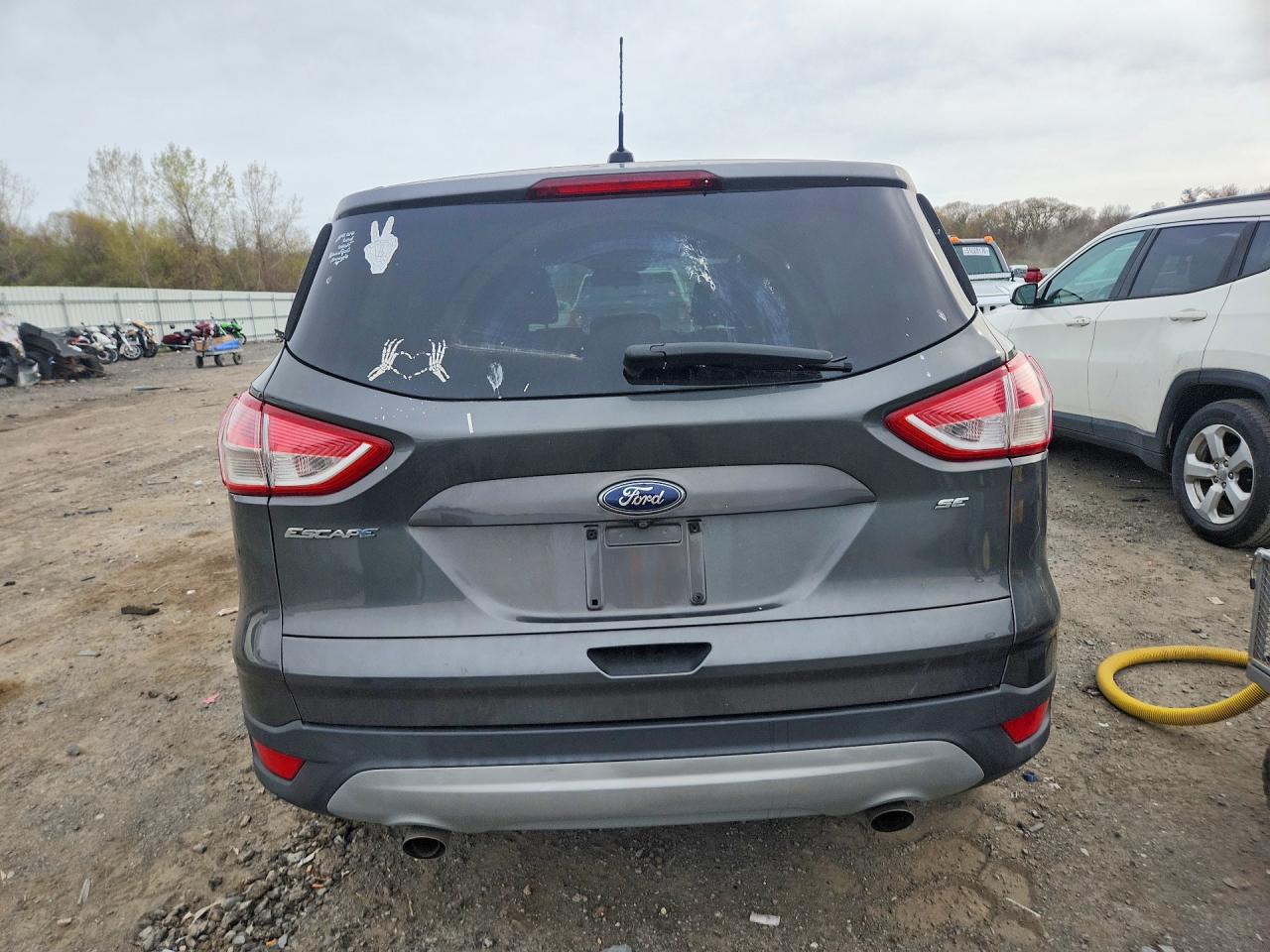 2015 Ford Escape Se Gray vin: 1FMCU0G73FUB69205