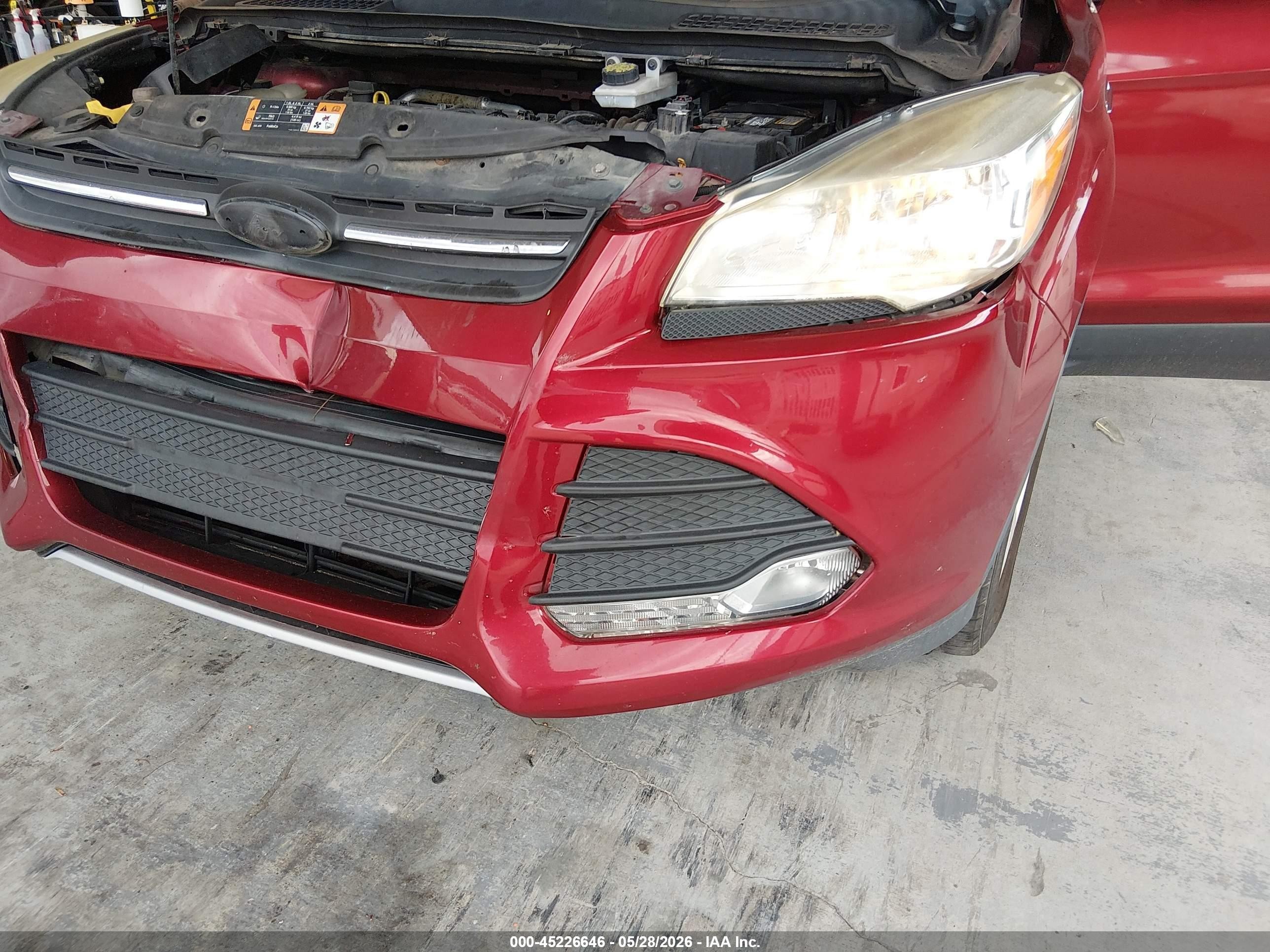 2015 Ford Escape Se Red vin: 1FMCU0G73FUC83639