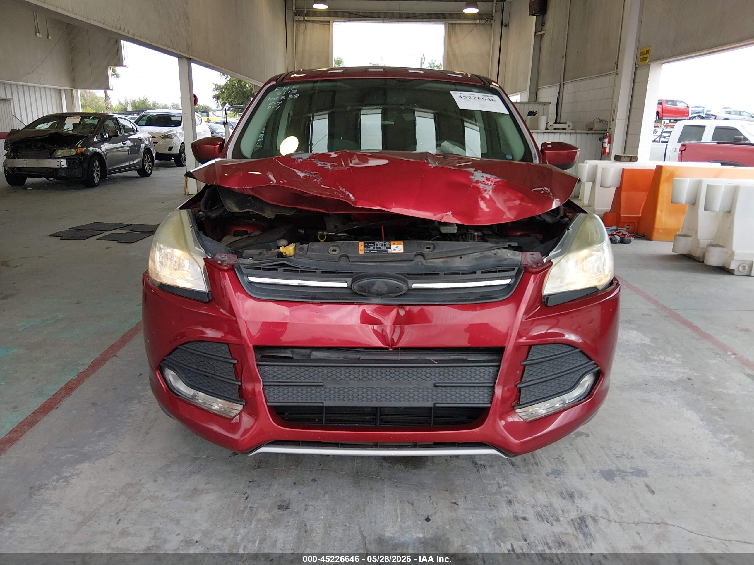 2015 Ford Escape Se Red vin: 1FMCU0G73FUC83639