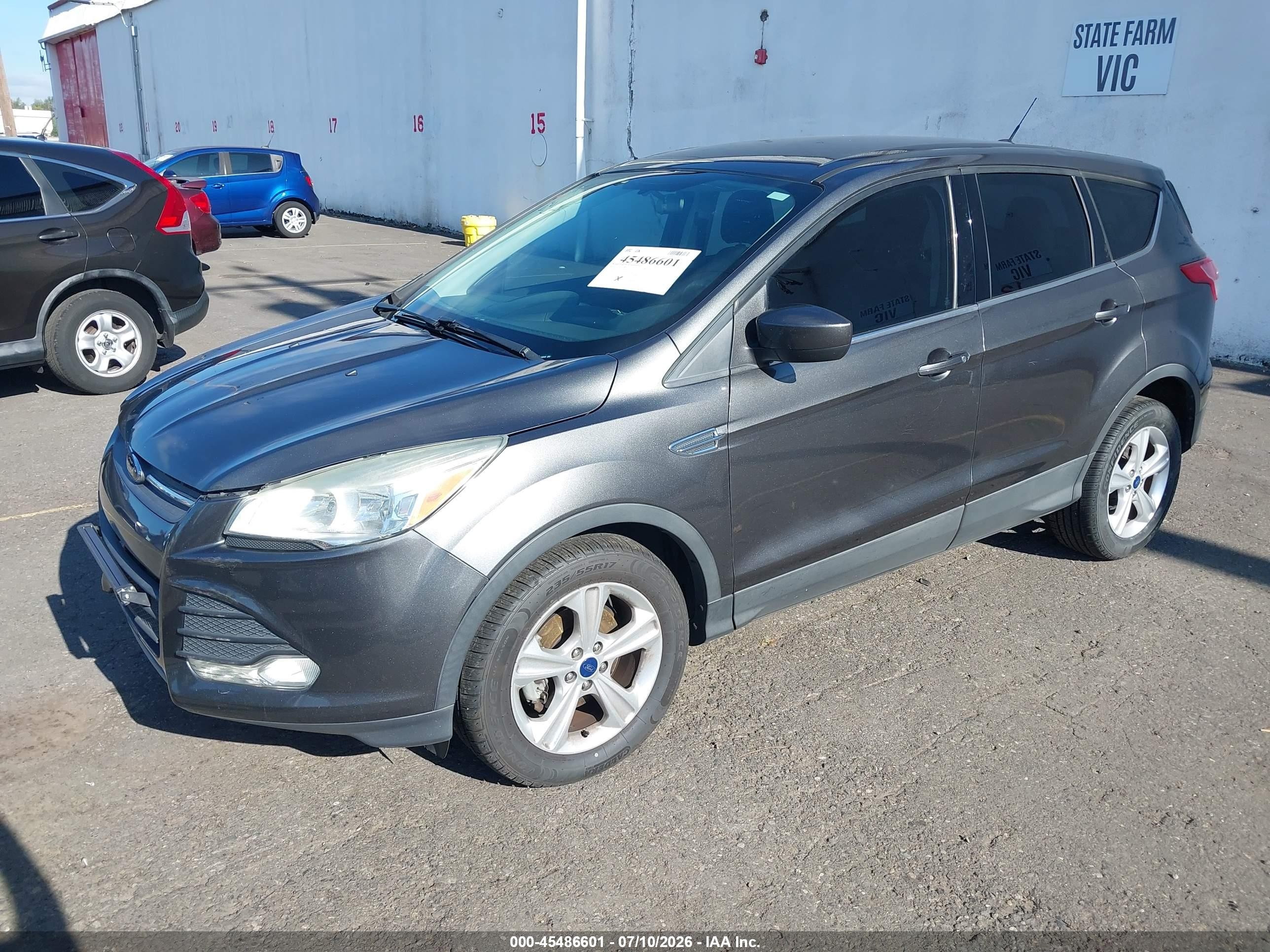 2015 Ford Escape Se Gray vin: 1FMCU0G74FUA18048