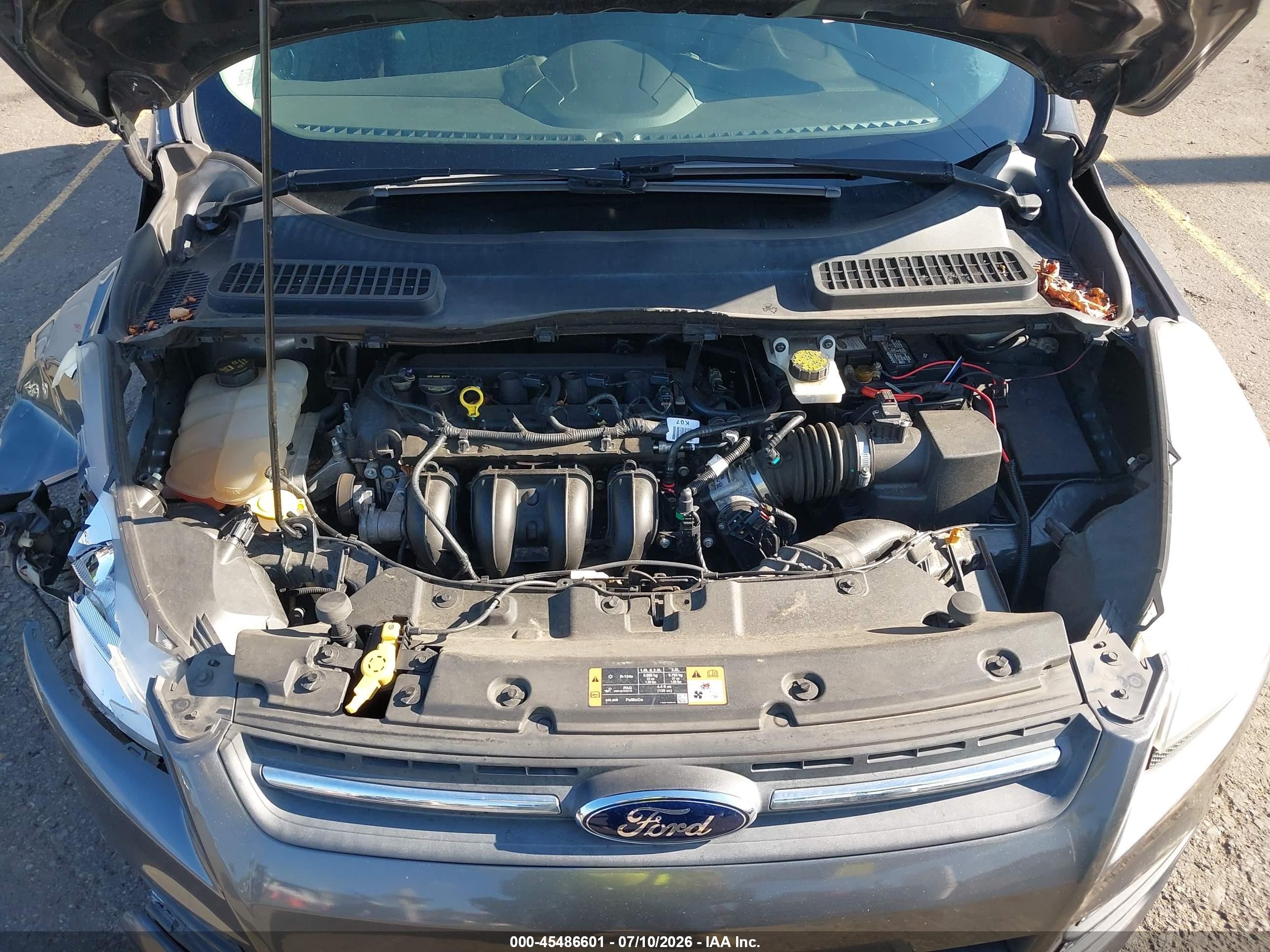 2015 Ford Escape Se Gray vin: 1FMCU0G74FUA18048