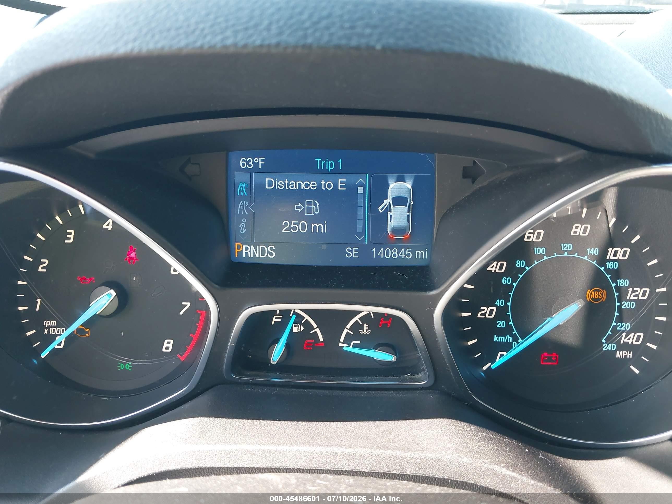 2015 Ford Escape Se Gray vin: 1FMCU0G74FUA18048