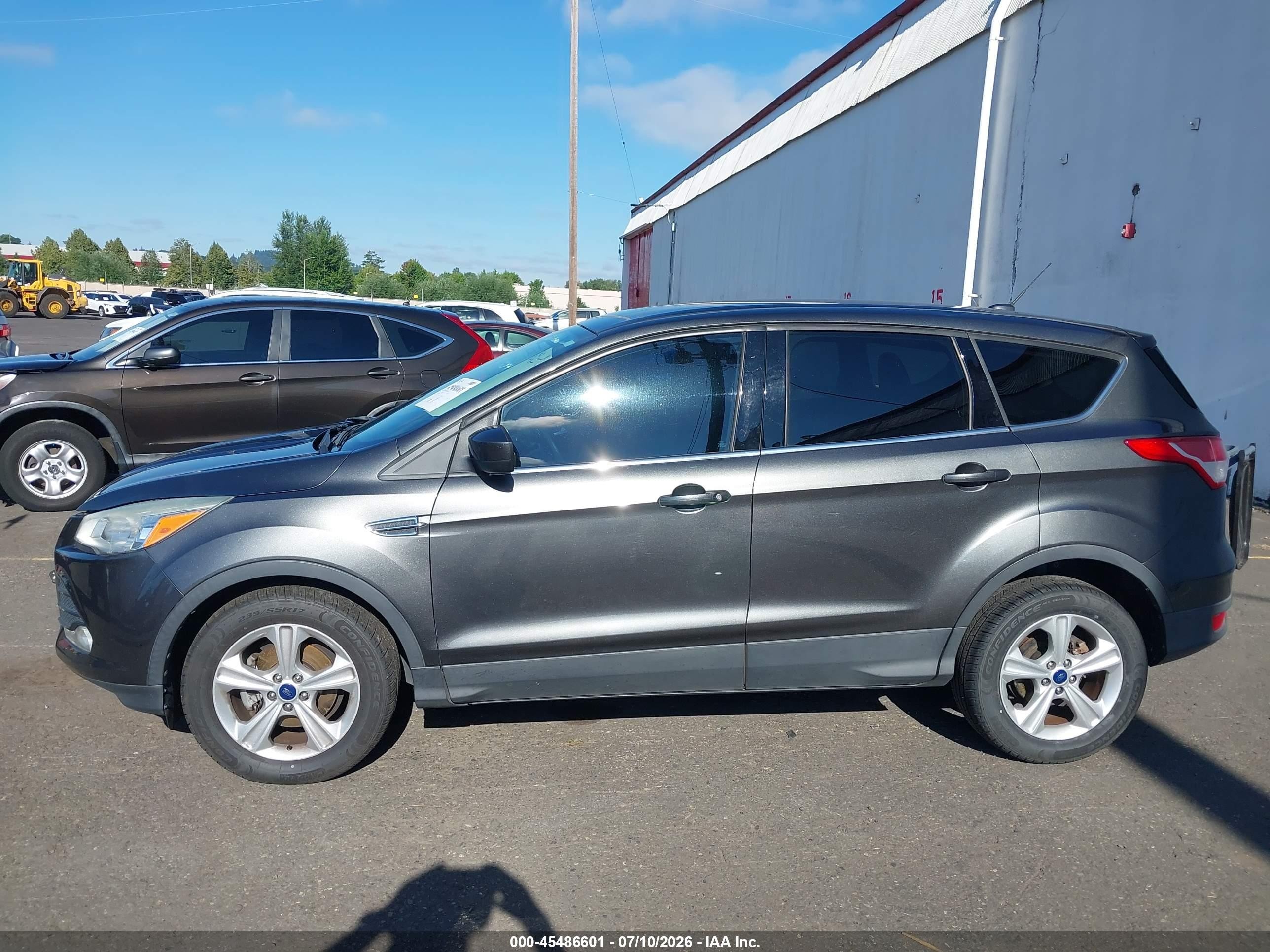 2015 Ford Escape Se Gray vin: 1FMCU0G74FUA18048