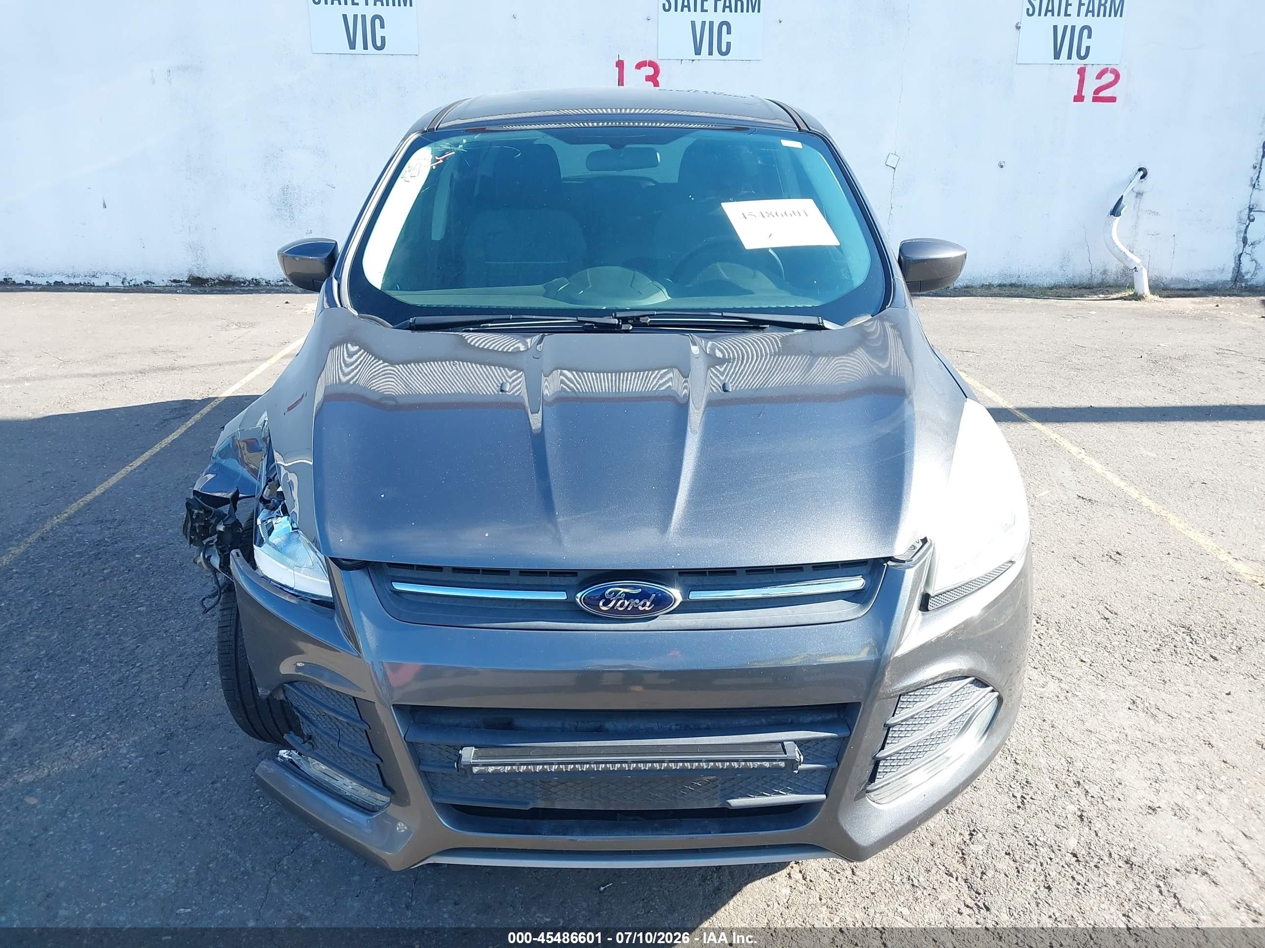 2015 Ford Escape Se Gray vin: 1FMCU0G74FUA18048