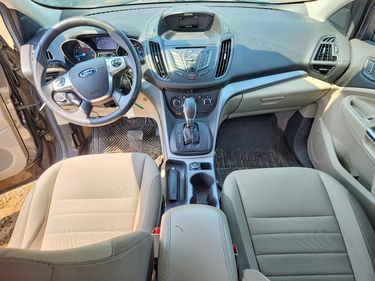 2015 Ford Escape Se Gray vin: 1FMCU0G74FUA31074