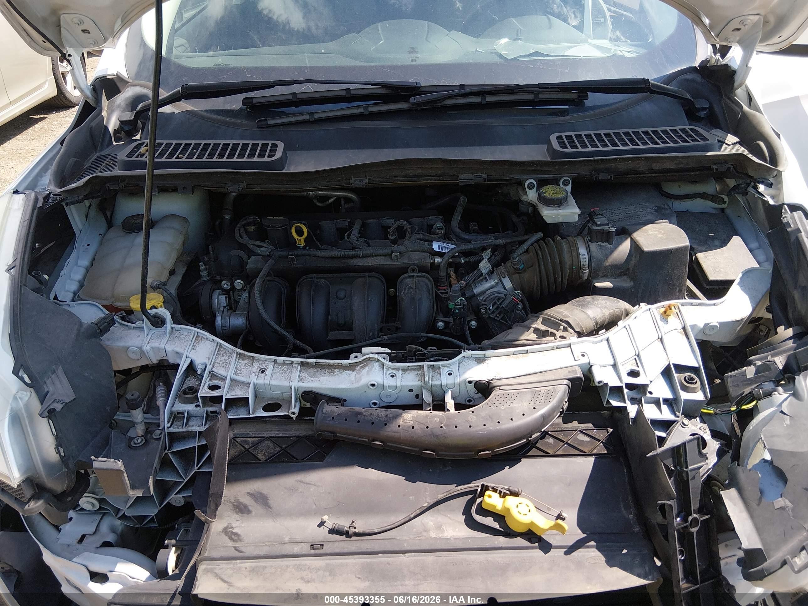 2015 Ford Escape Se White vin: 1FMCU0G74FUA37019