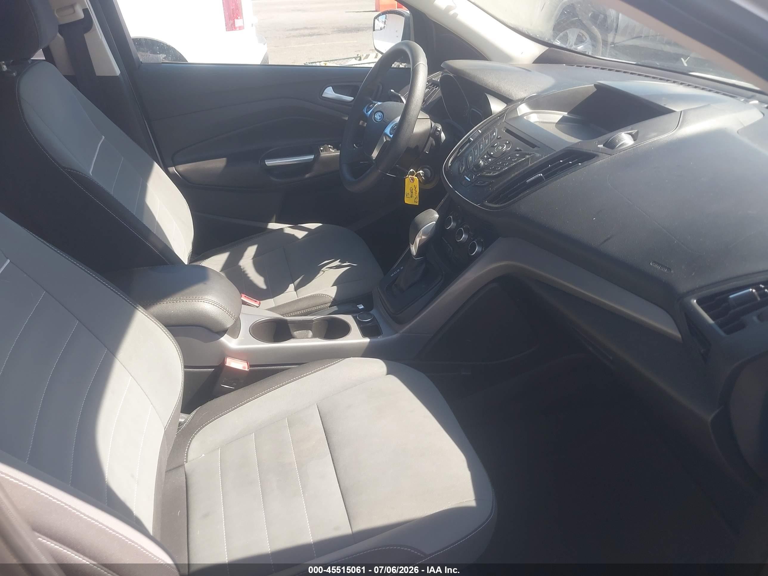 2015 Ford Escape Se Silver vin: 1FMCU0G74FUA92439