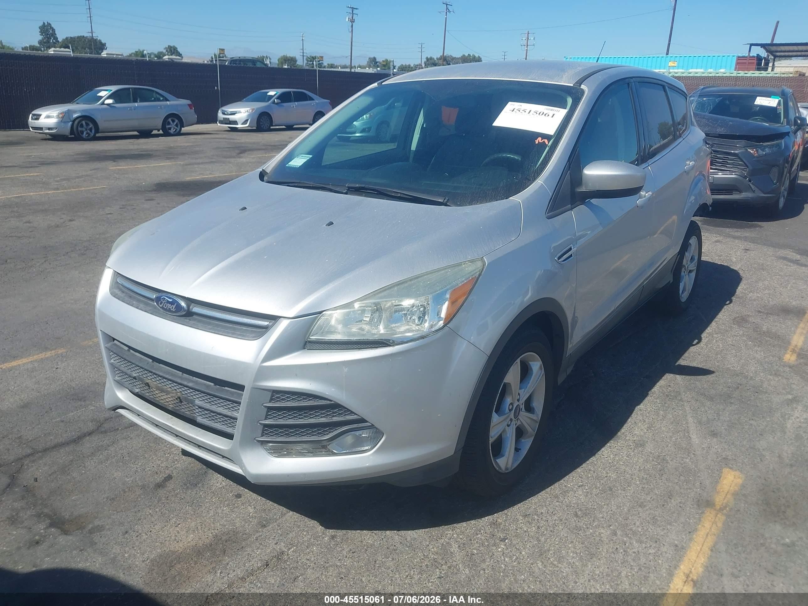 2015 Ford Escape Se Silver vin: 1FMCU0G74FUA92439