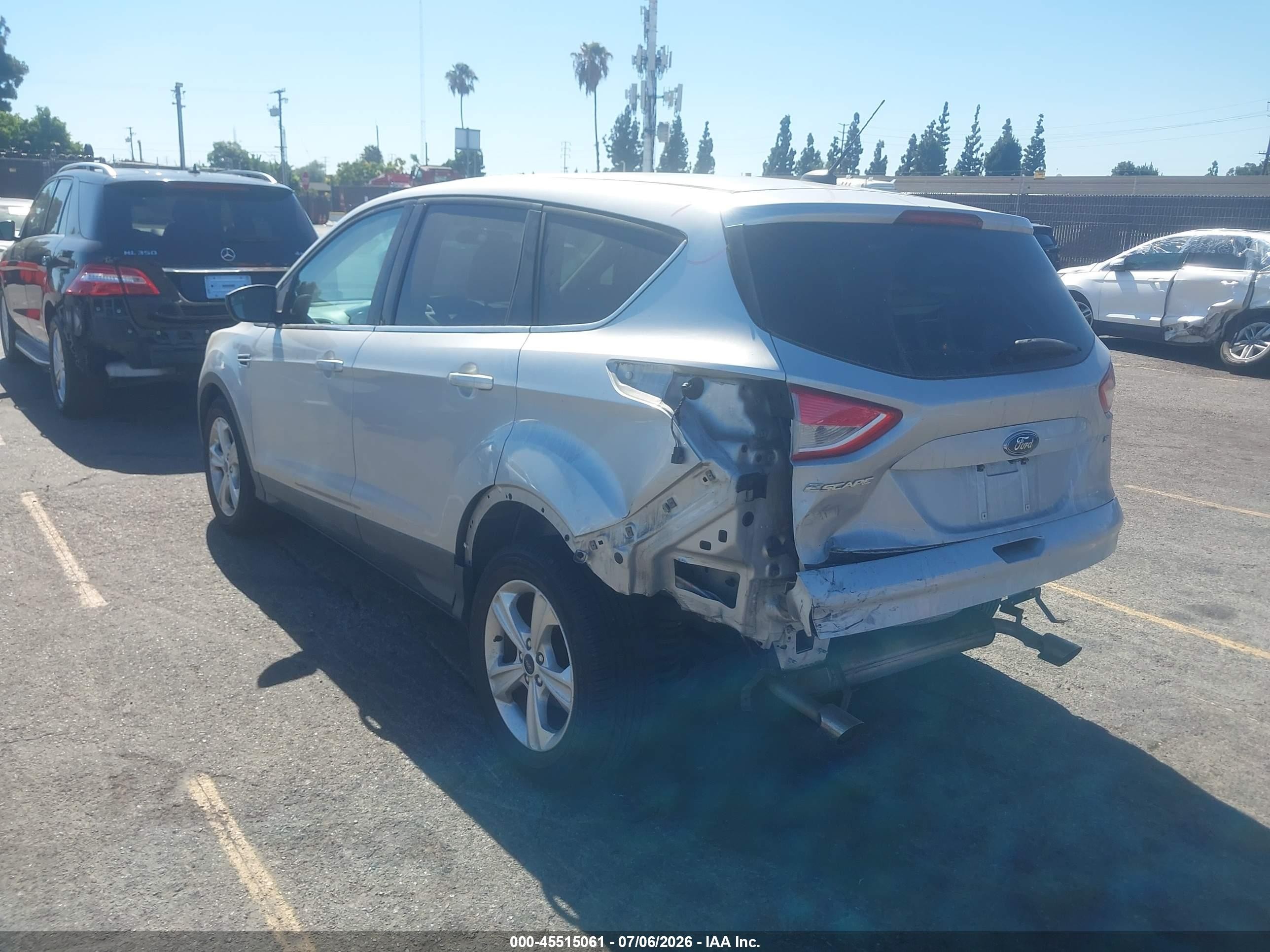 2015 Ford Escape Se Silver vin: 1FMCU0G74FUA92439