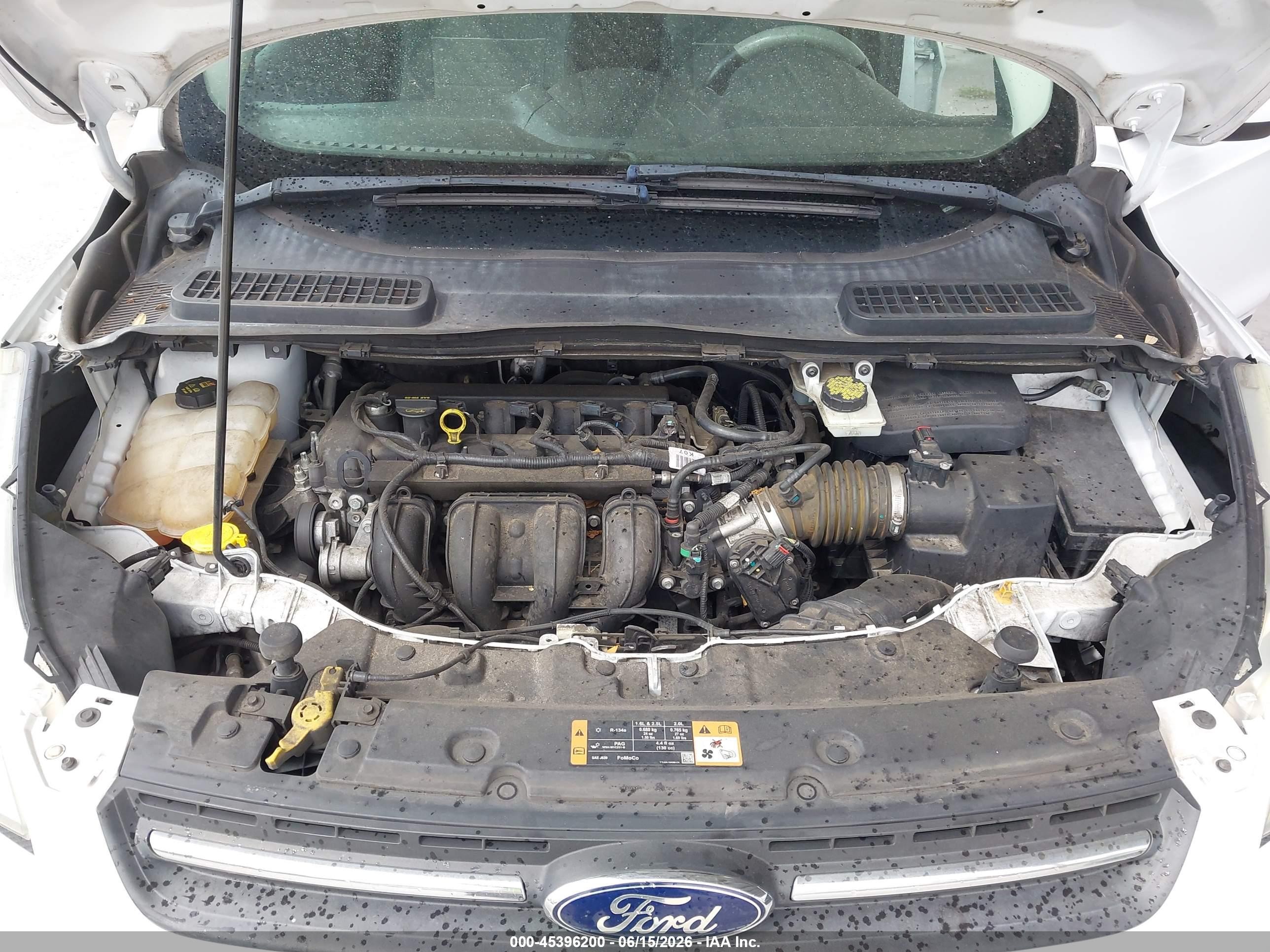2015 Ford Escape Se Белый vin: 1FMCU0G74FUB32857