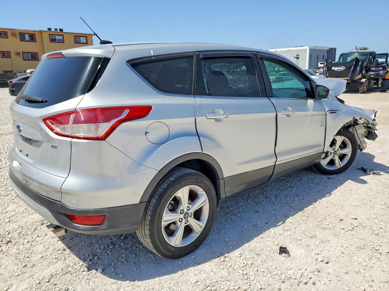 2015 Ford Escape Se Silver vin: 1FMCU0G74FUB88684