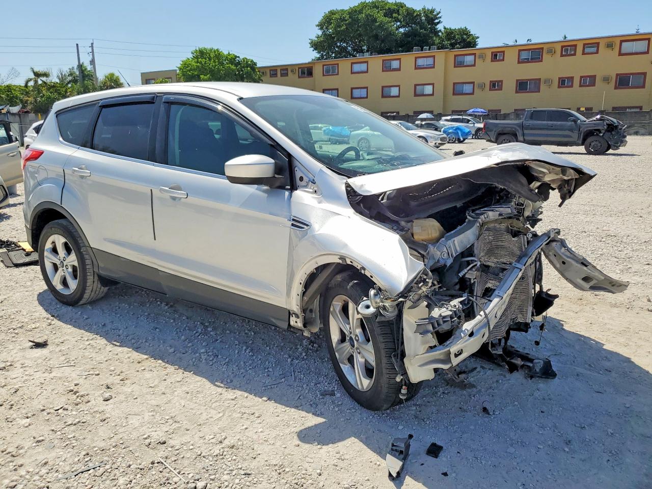 2015 Ford Escape Se Silver vin: 1FMCU0G74FUB88684