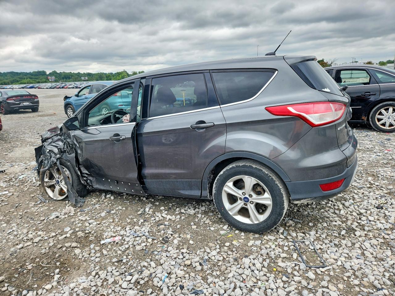 2015 Ford Escape Se Gray vin: 1FMCU0G74FUB94002