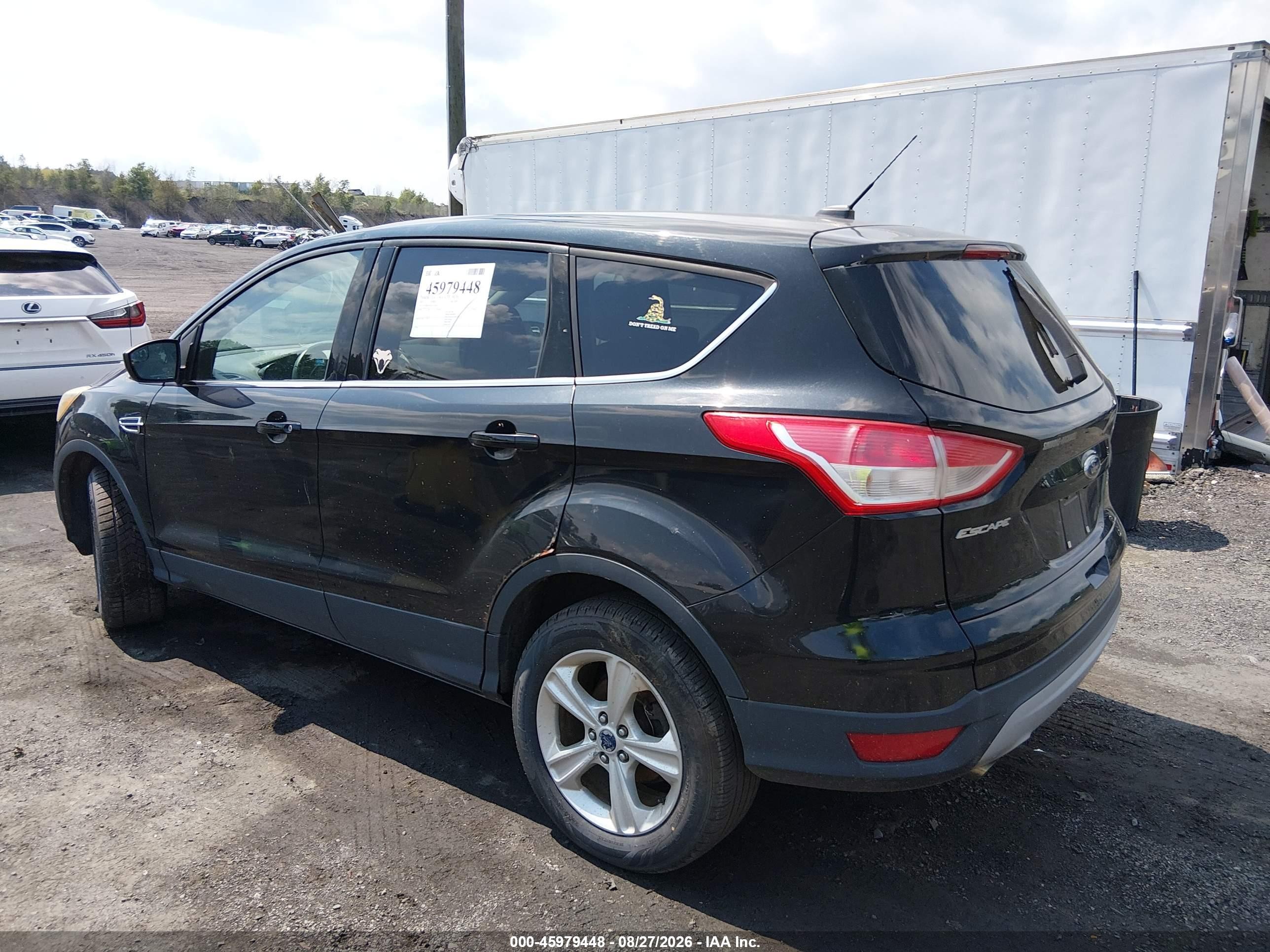 2015 Ford Escape Se Black vin: 1FMCU0G74FUC72942