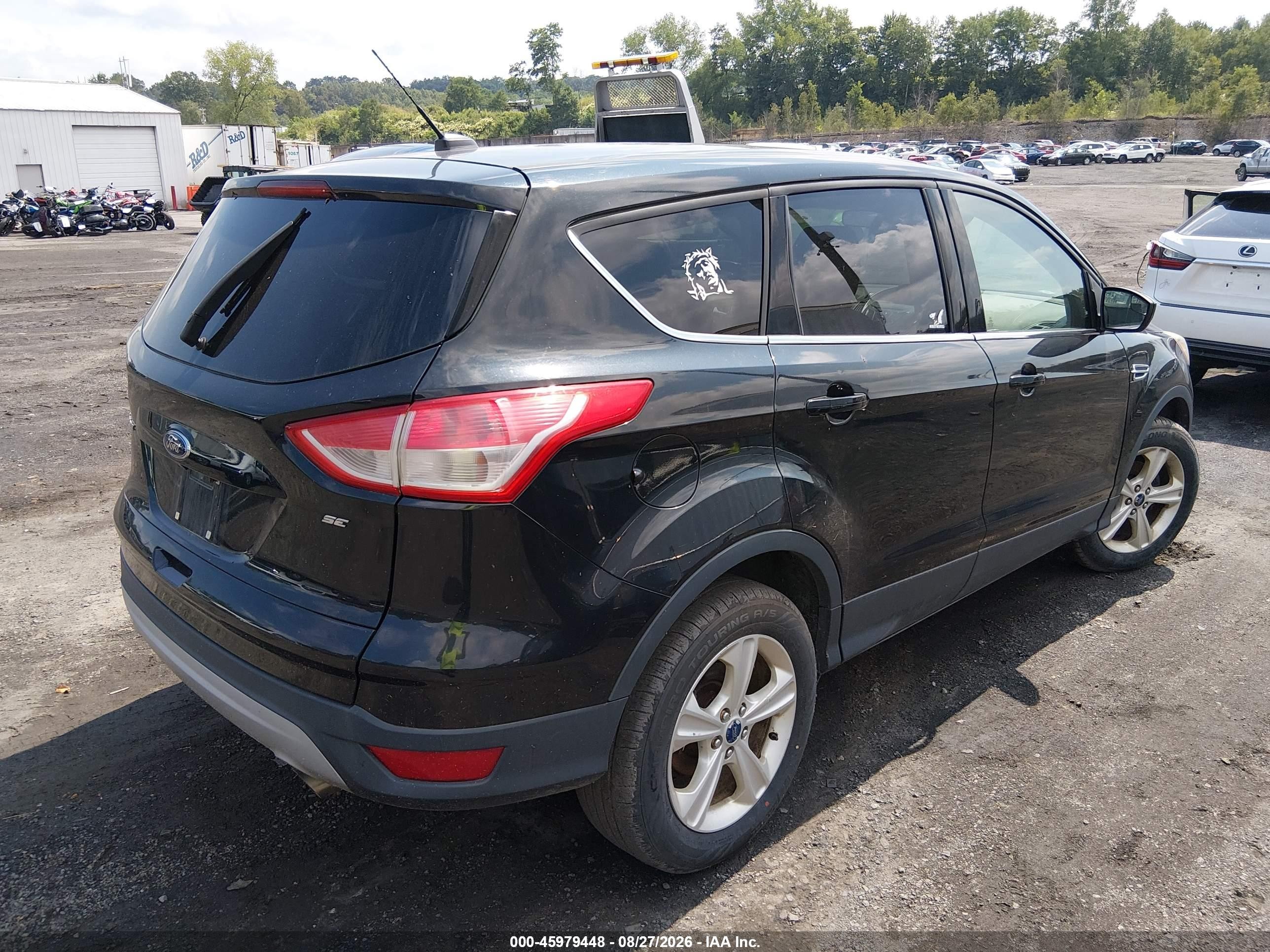 2015 Ford Escape Se Black vin: 1FMCU0G74FUC72942