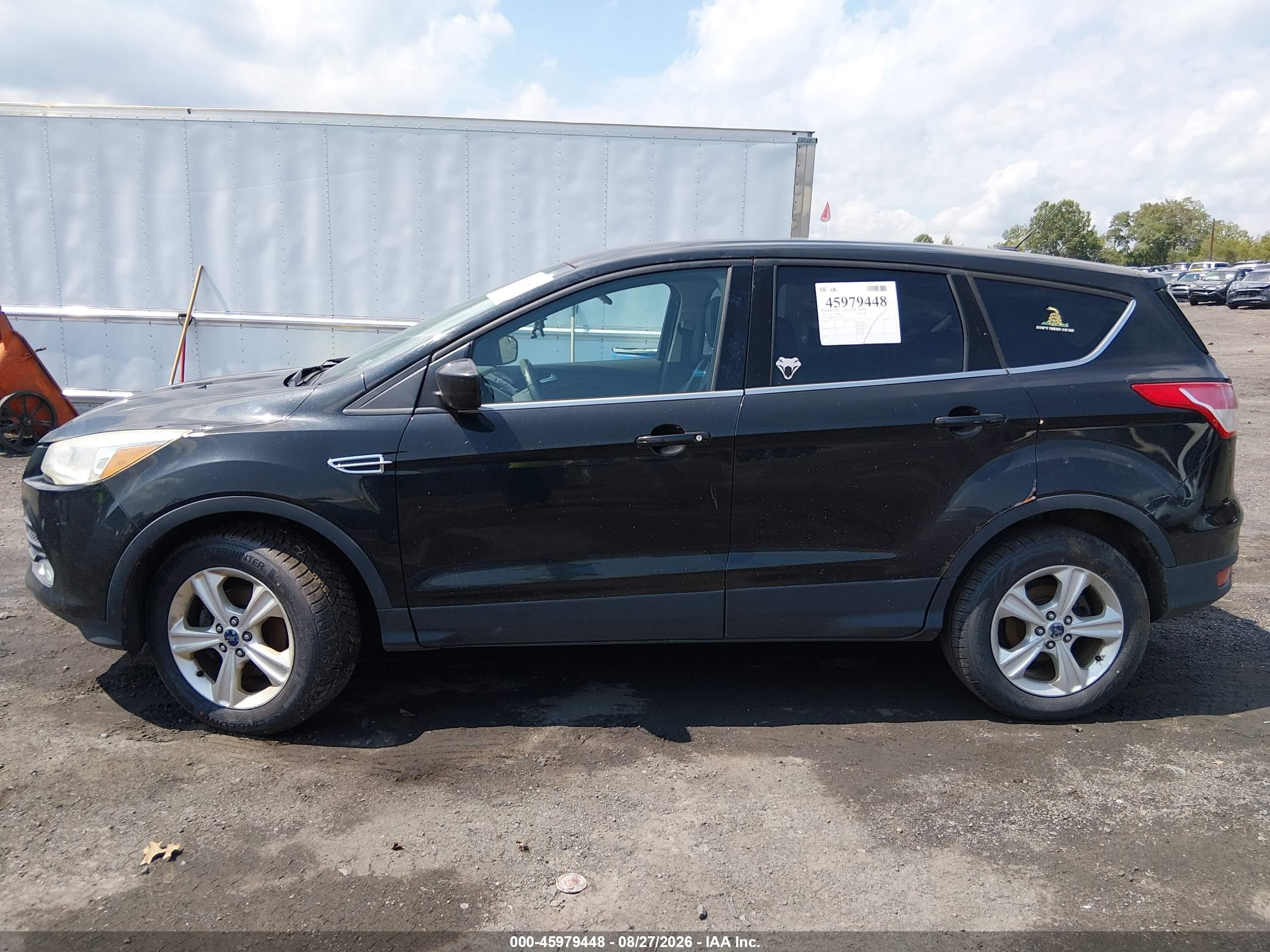 2015 Ford Escape Se Black vin: 1FMCU0G74FUC72942