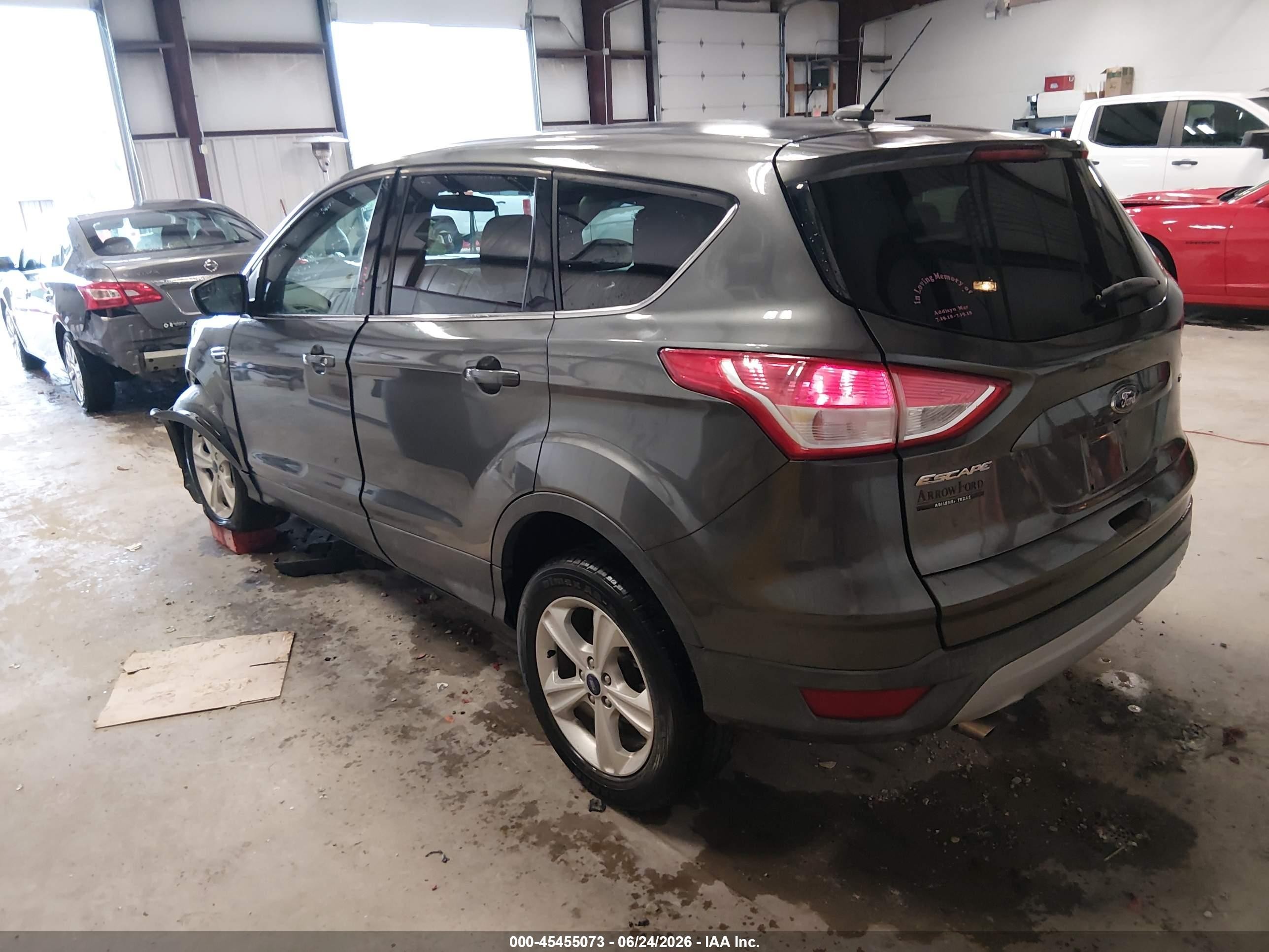 2015 Ford Escape Se Gray vin: 1FMCU0G75FUA42066