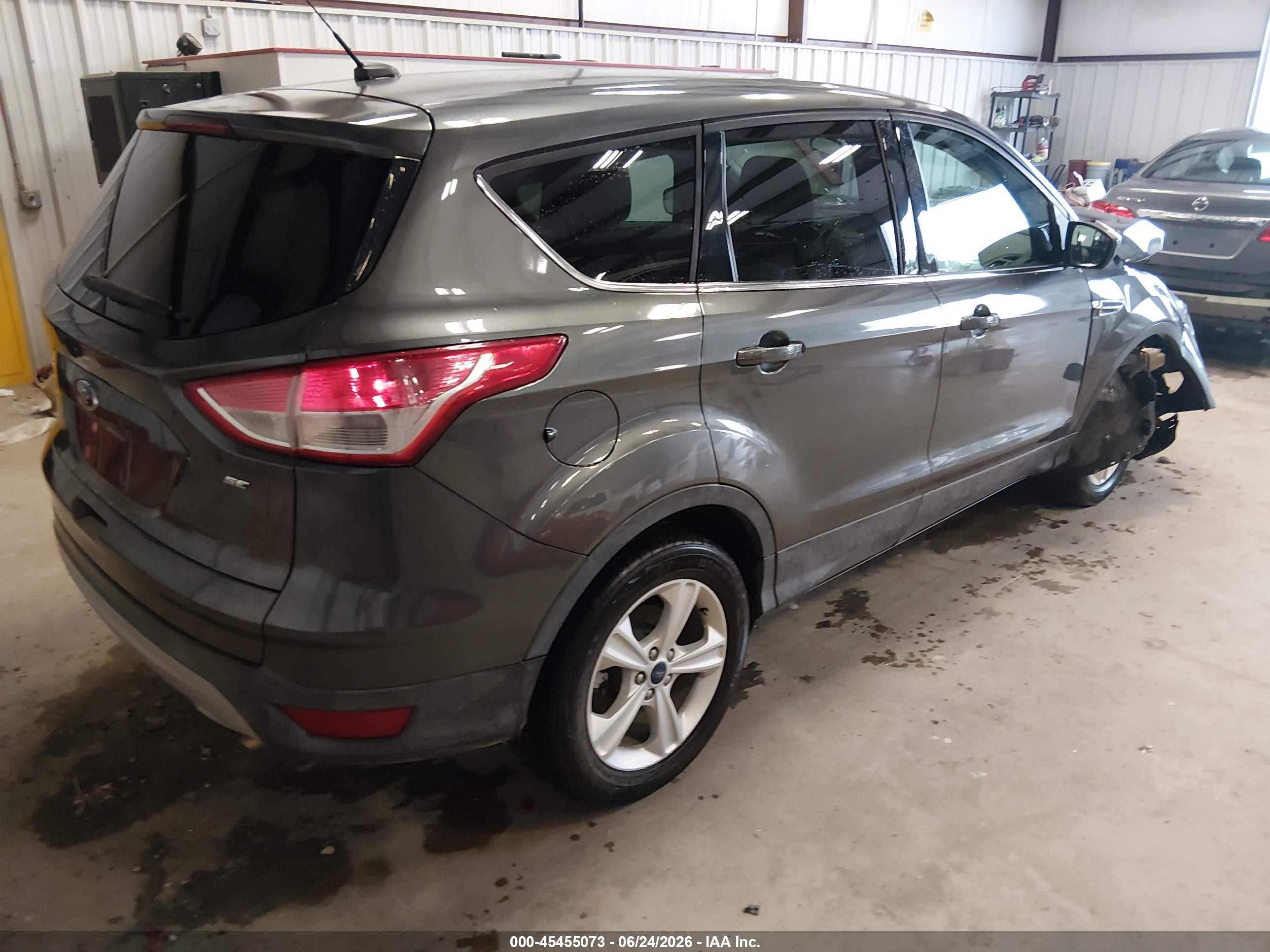 2015 Ford Escape Se Gray vin: 1FMCU0G75FUA42066