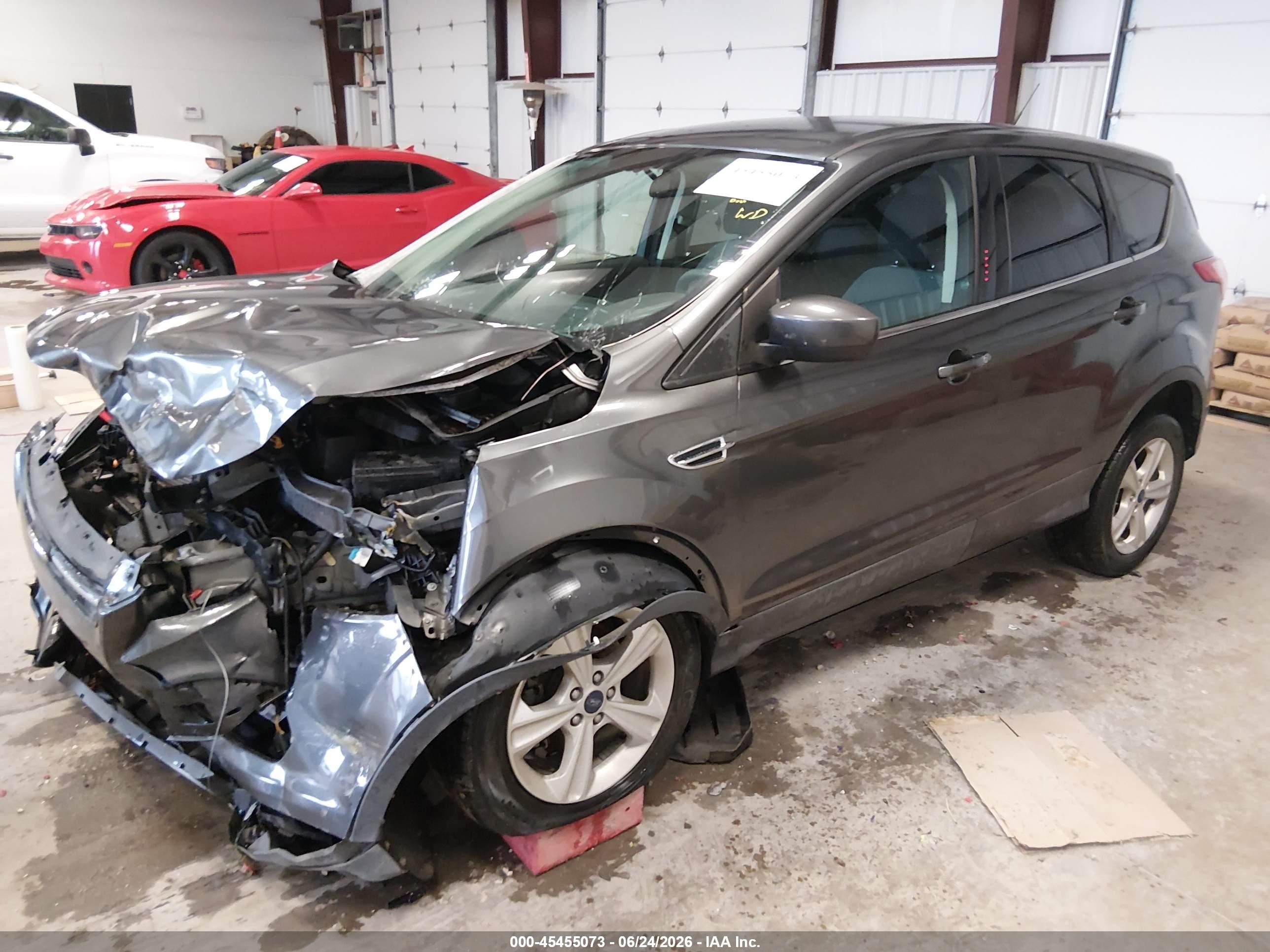 2015 Ford Escape Se Gray vin: 1FMCU0G75FUA42066