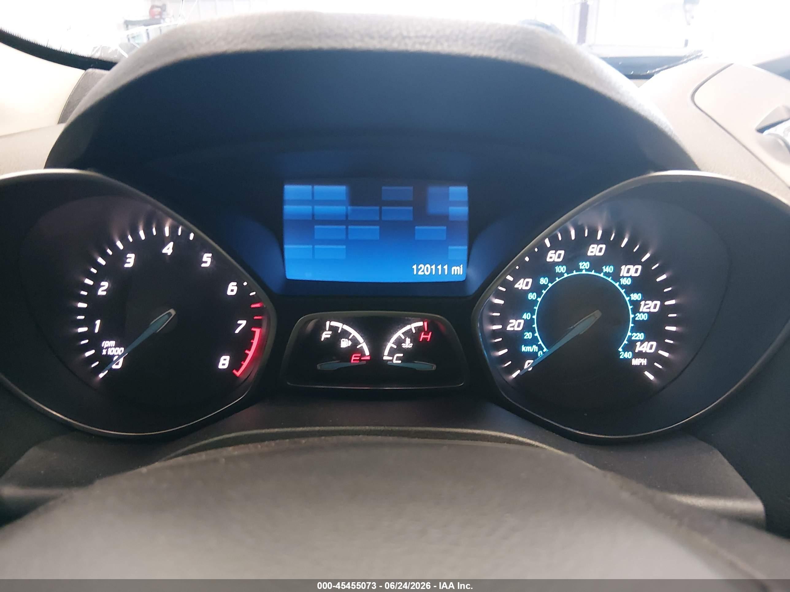 2015 Ford Escape Se Gray vin: 1FMCU0G75FUA42066