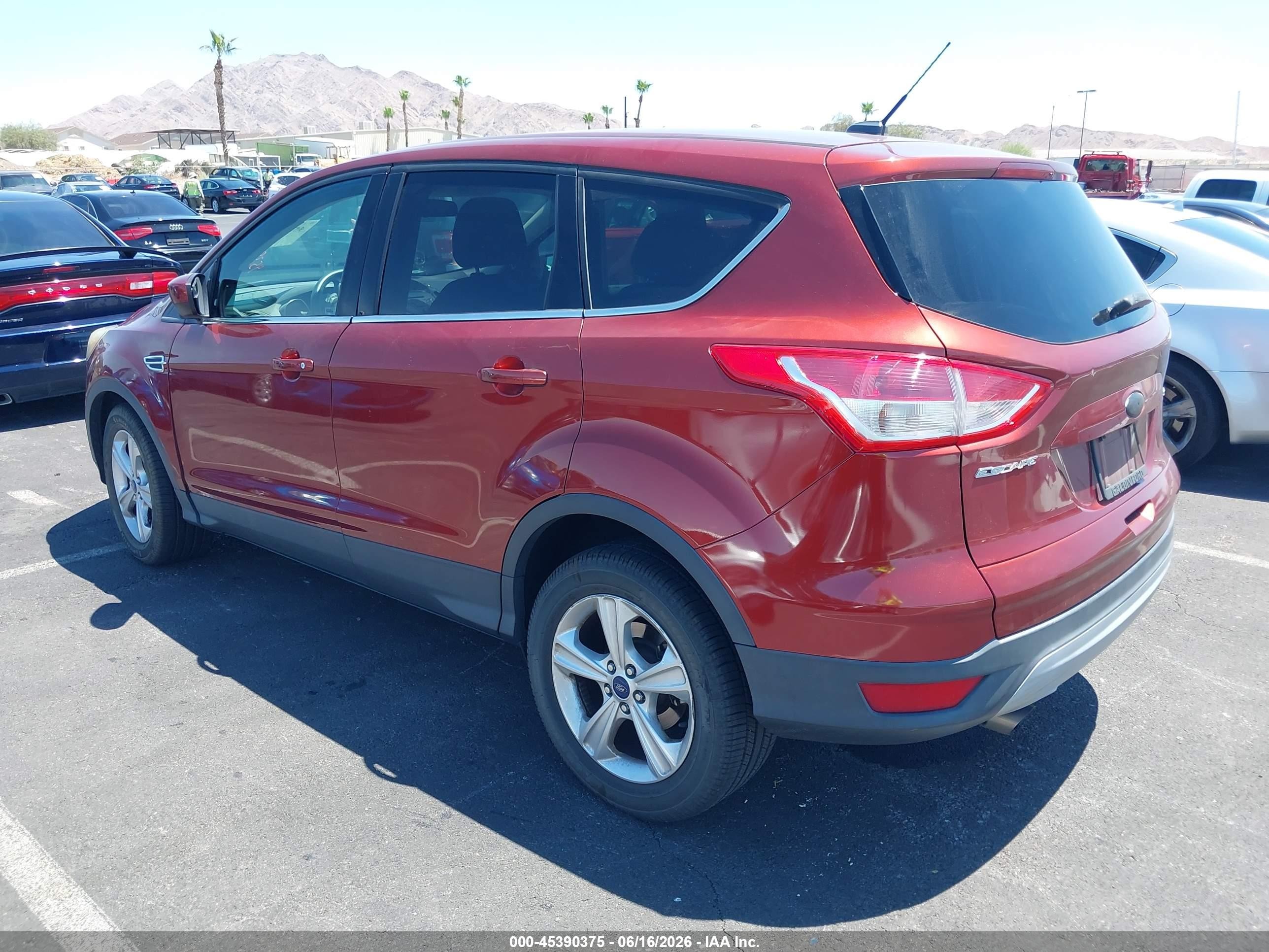 2015 Ford Escape Se Red vin: 1FMCU0G75FUA43637