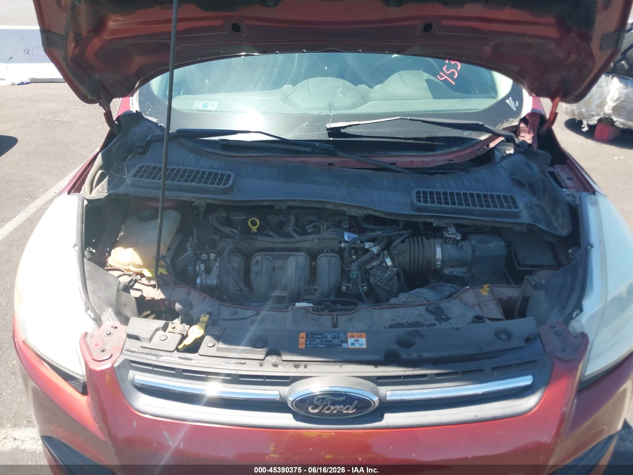 2015 Ford Escape Se Red vin: 1FMCU0G75FUA43637