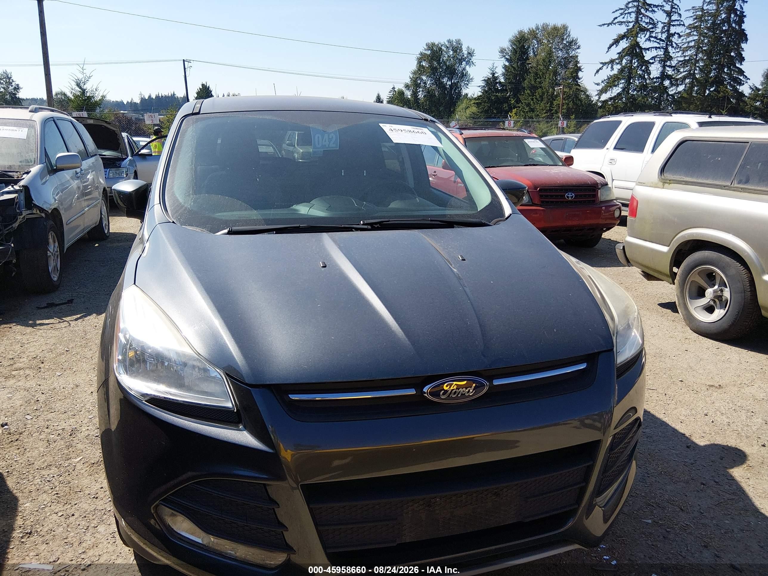 2015 Ford Escape Se Gray vin: 1FMCU0G75FUA79764