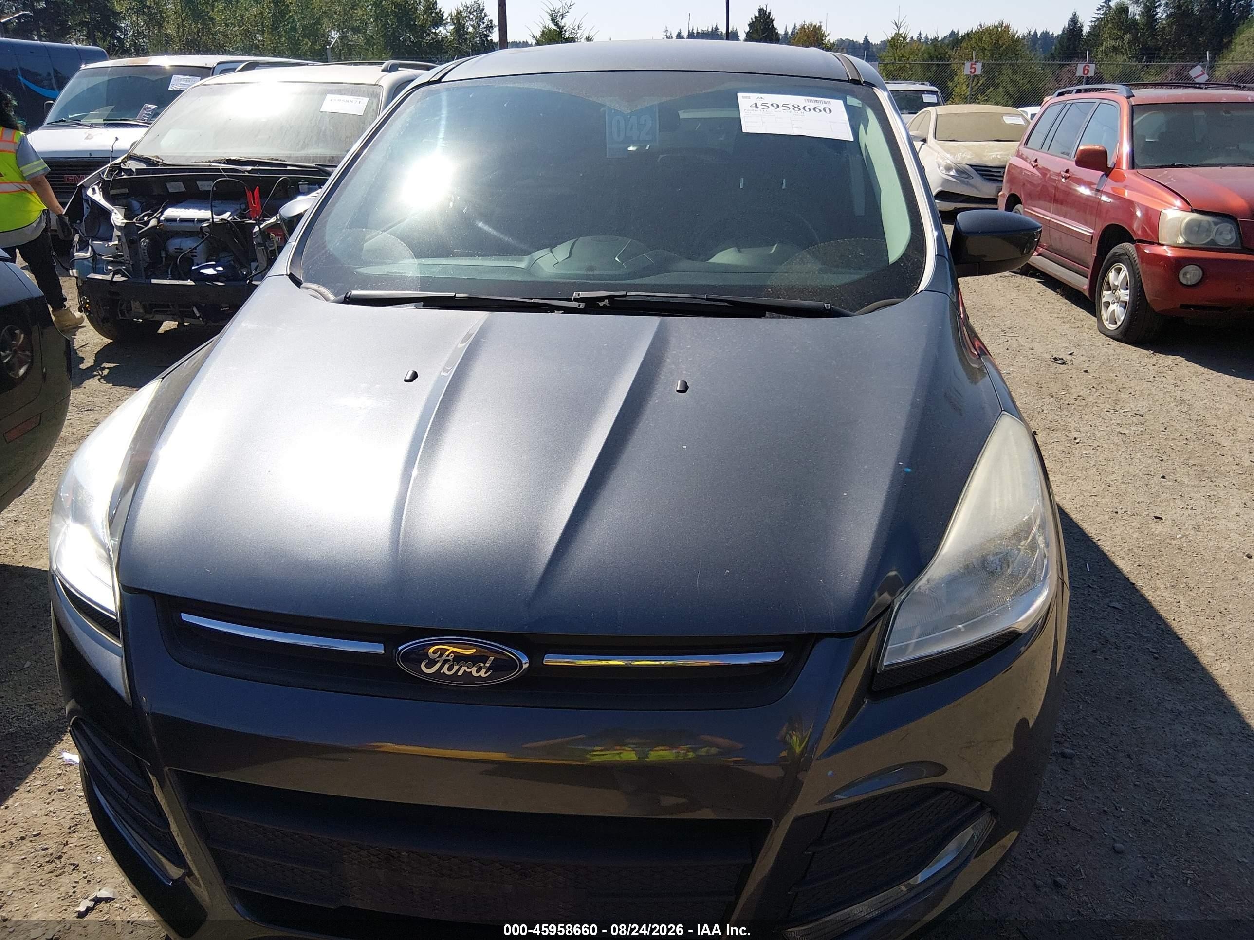 2015 Ford Escape Se Gray vin: 1FMCU0G75FUA79764