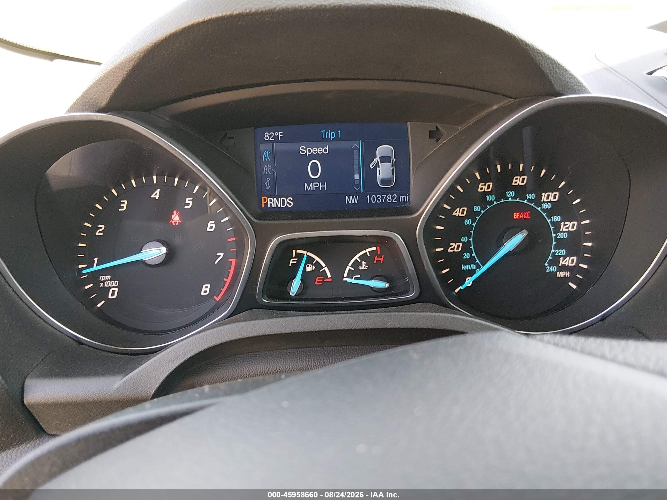 2015 Ford Escape Se Gray vin: 1FMCU0G75FUA79764