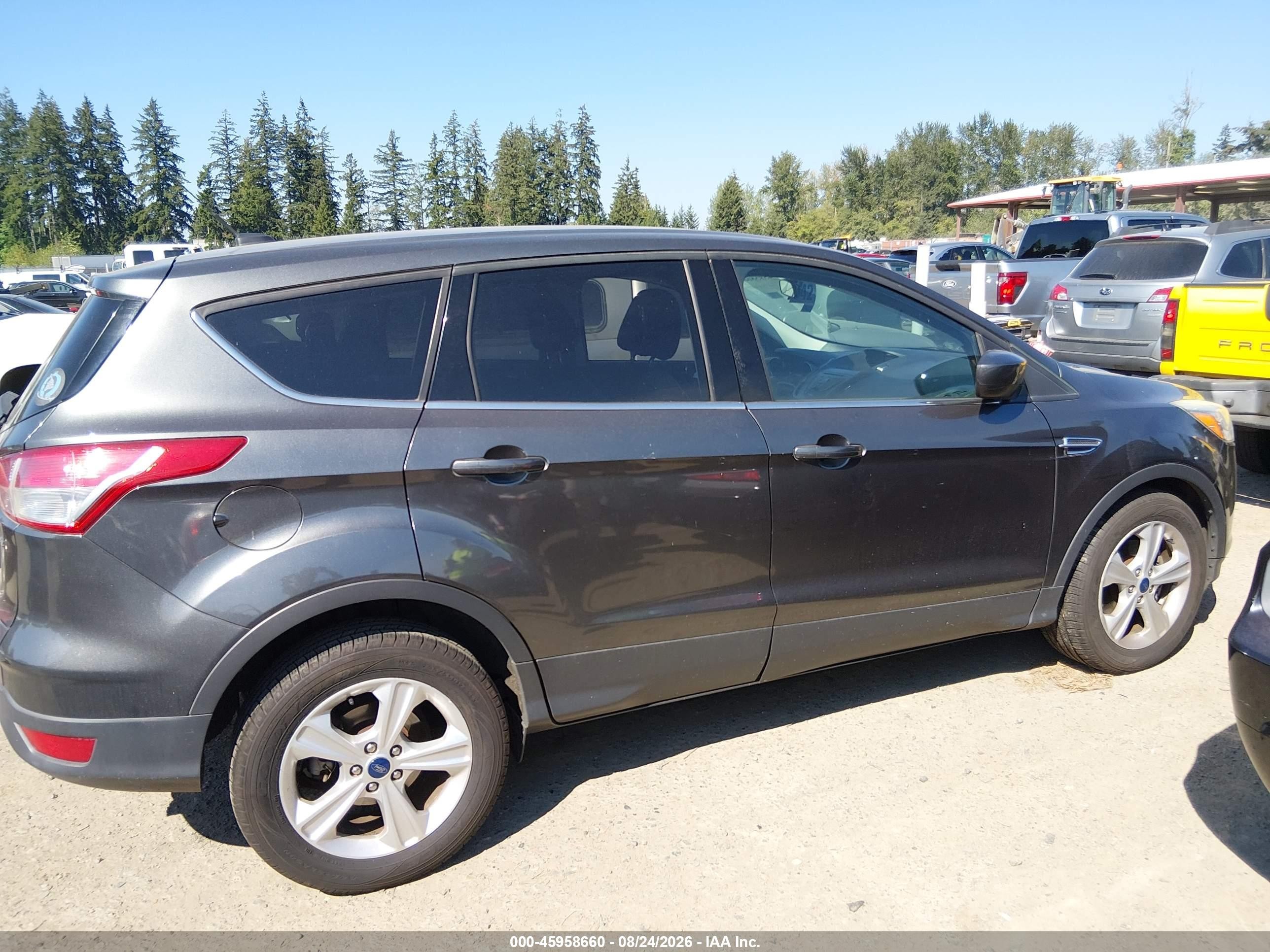 2015 Ford Escape Se Gray vin: 1FMCU0G75FUA79764