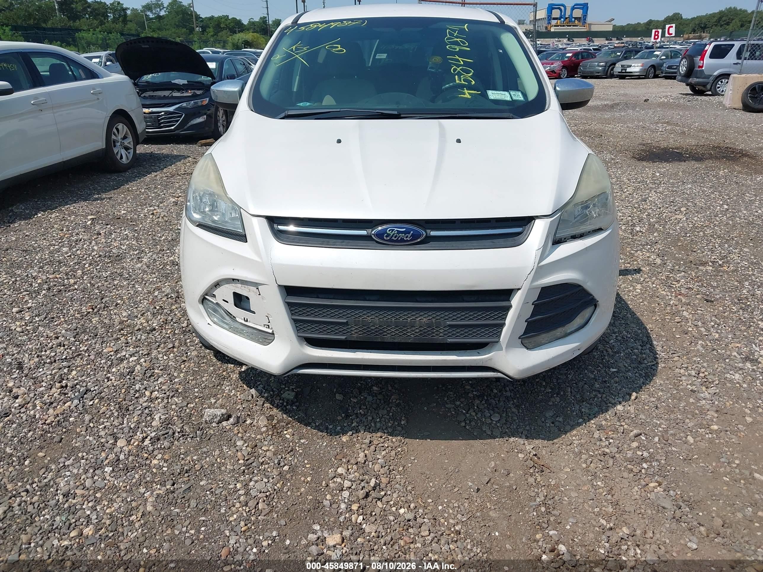 2015 Ford Escape Se White vin: 1FMCU0G75FUB16778