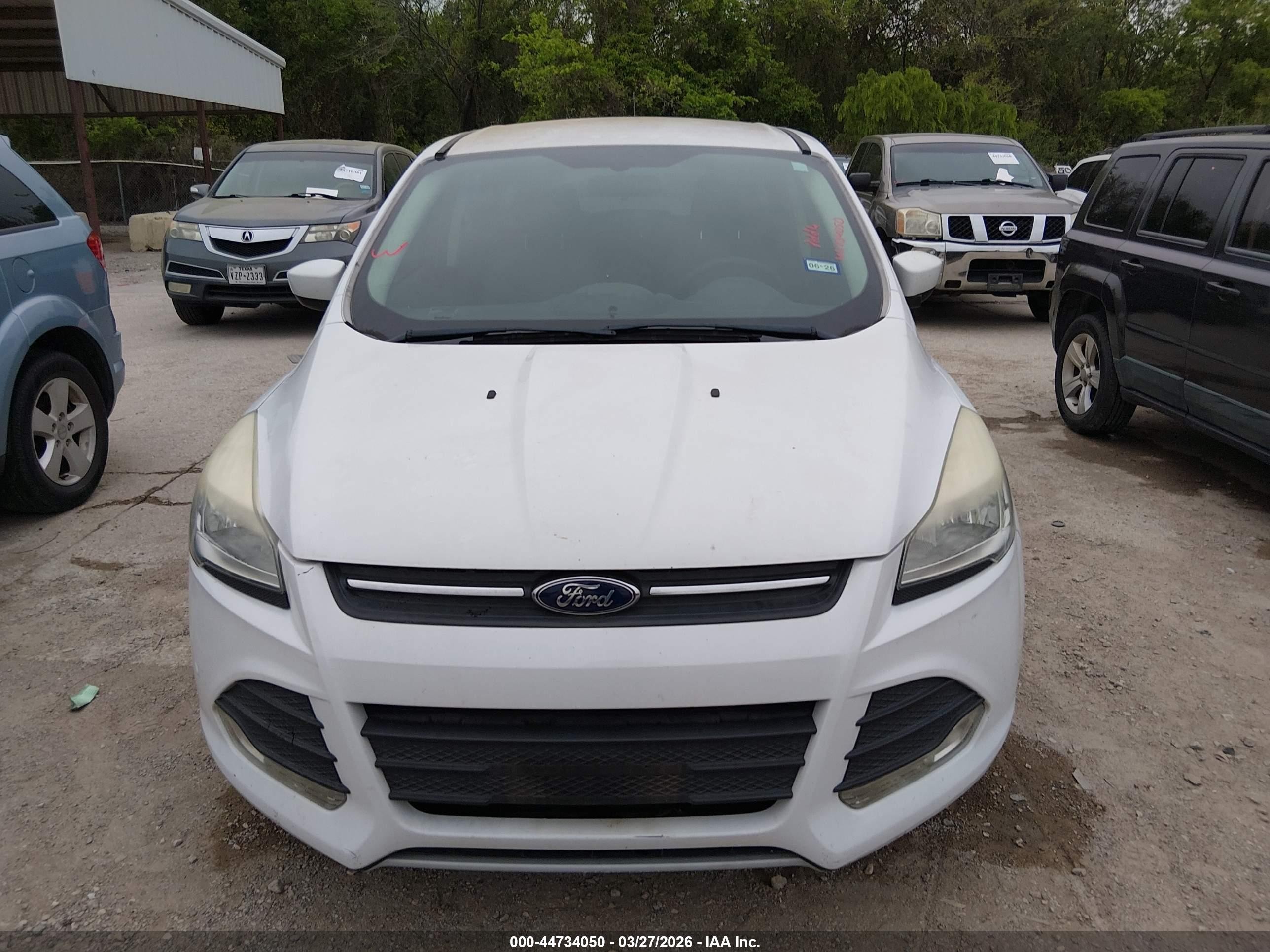 2015 Ford Escape Se White vin: 1FMCU0G75FUB60781