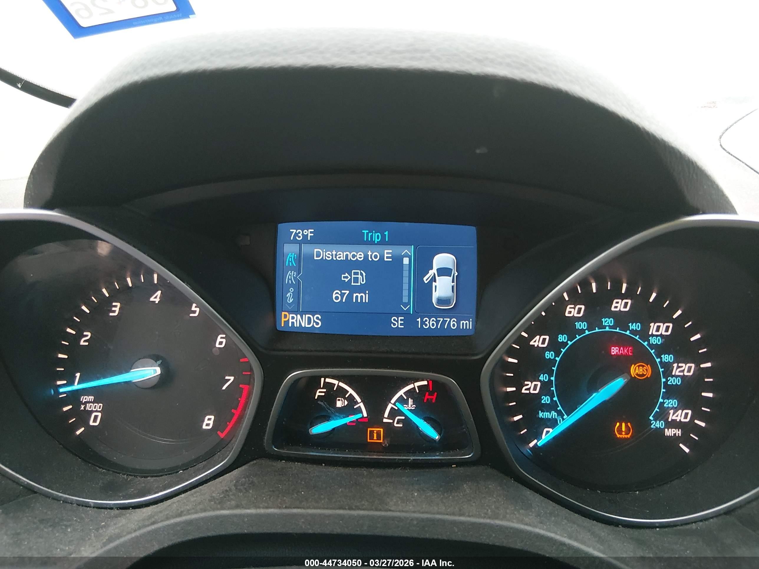 2015 Ford Escape Se White vin: 1FMCU0G75FUB60781