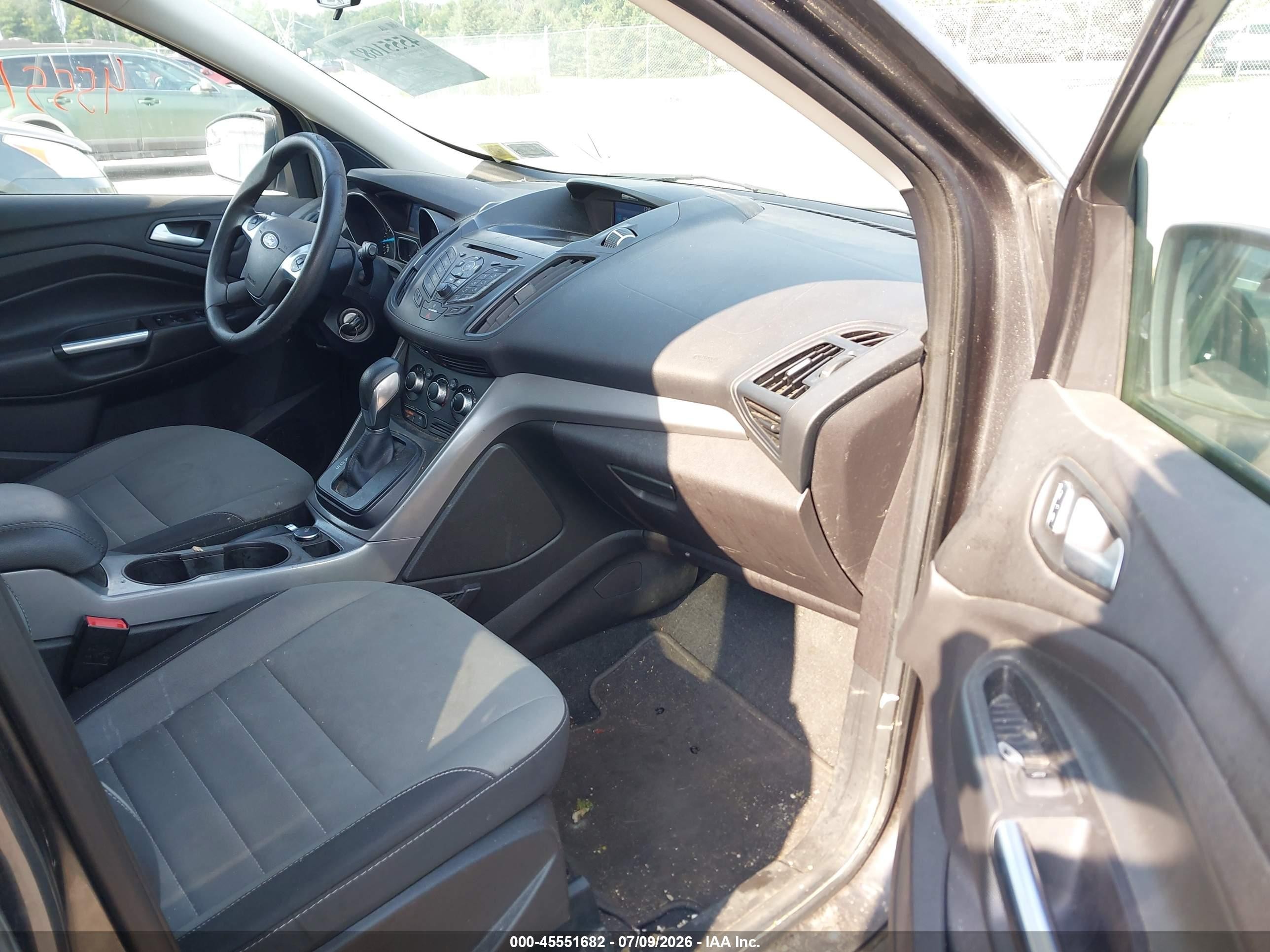 2015 Ford Escape Se Gray vin: 1FMCU0G75FUB90783