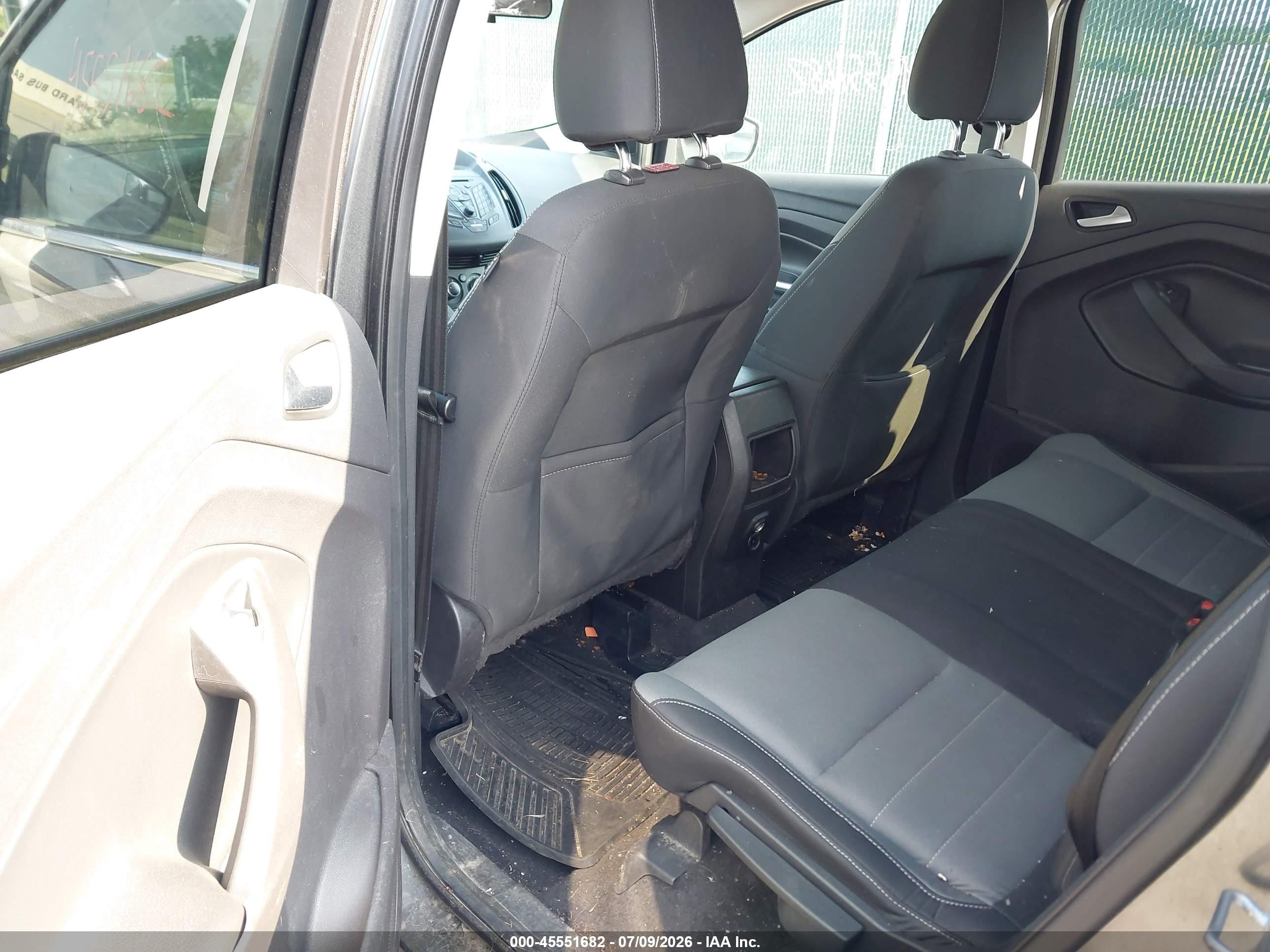 2015 Ford Escape Se Gray vin: 1FMCU0G75FUB90783