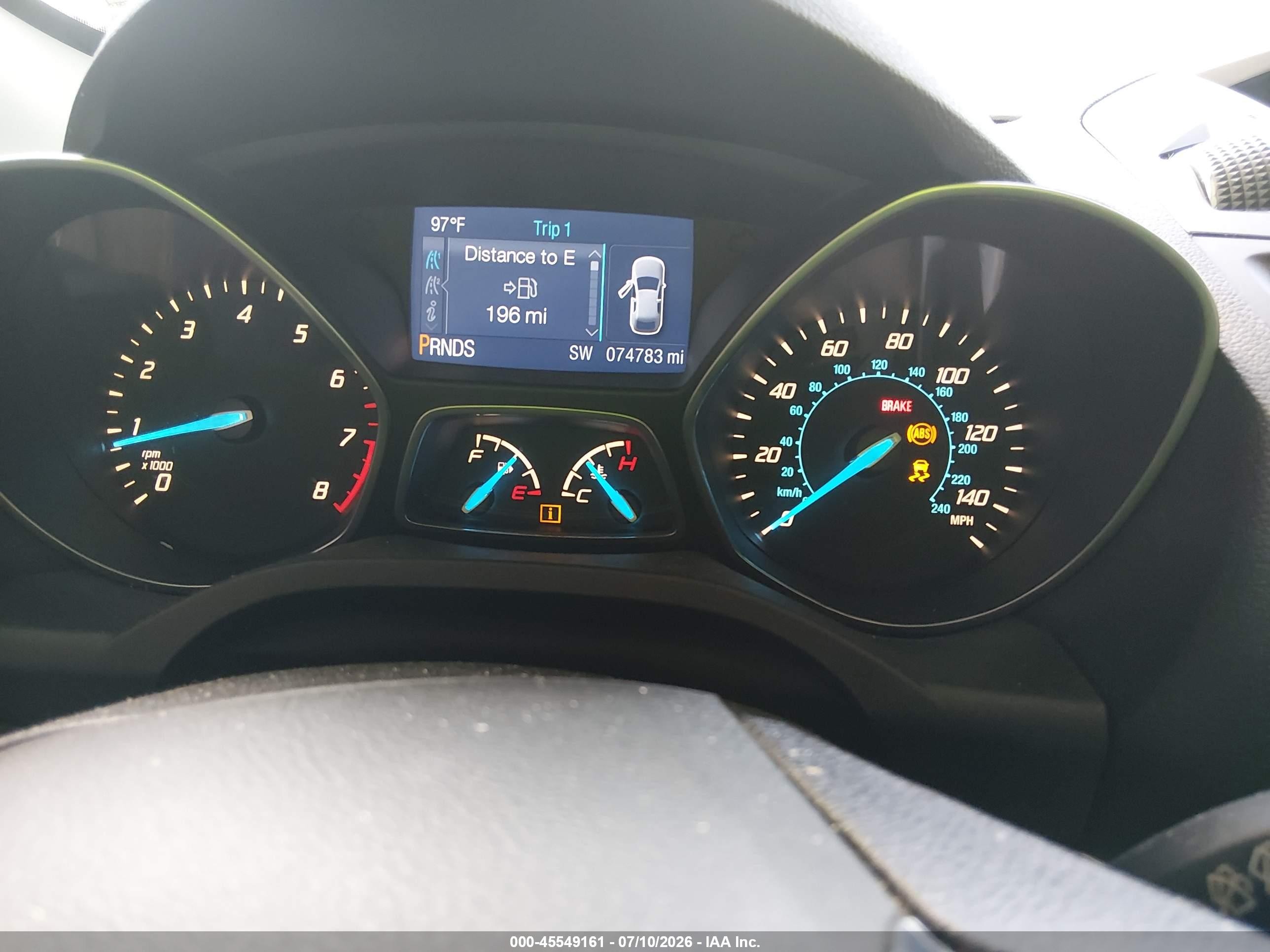 2015 Ford Escape Se Pewter vin: 1FMCU0G75FUC40176