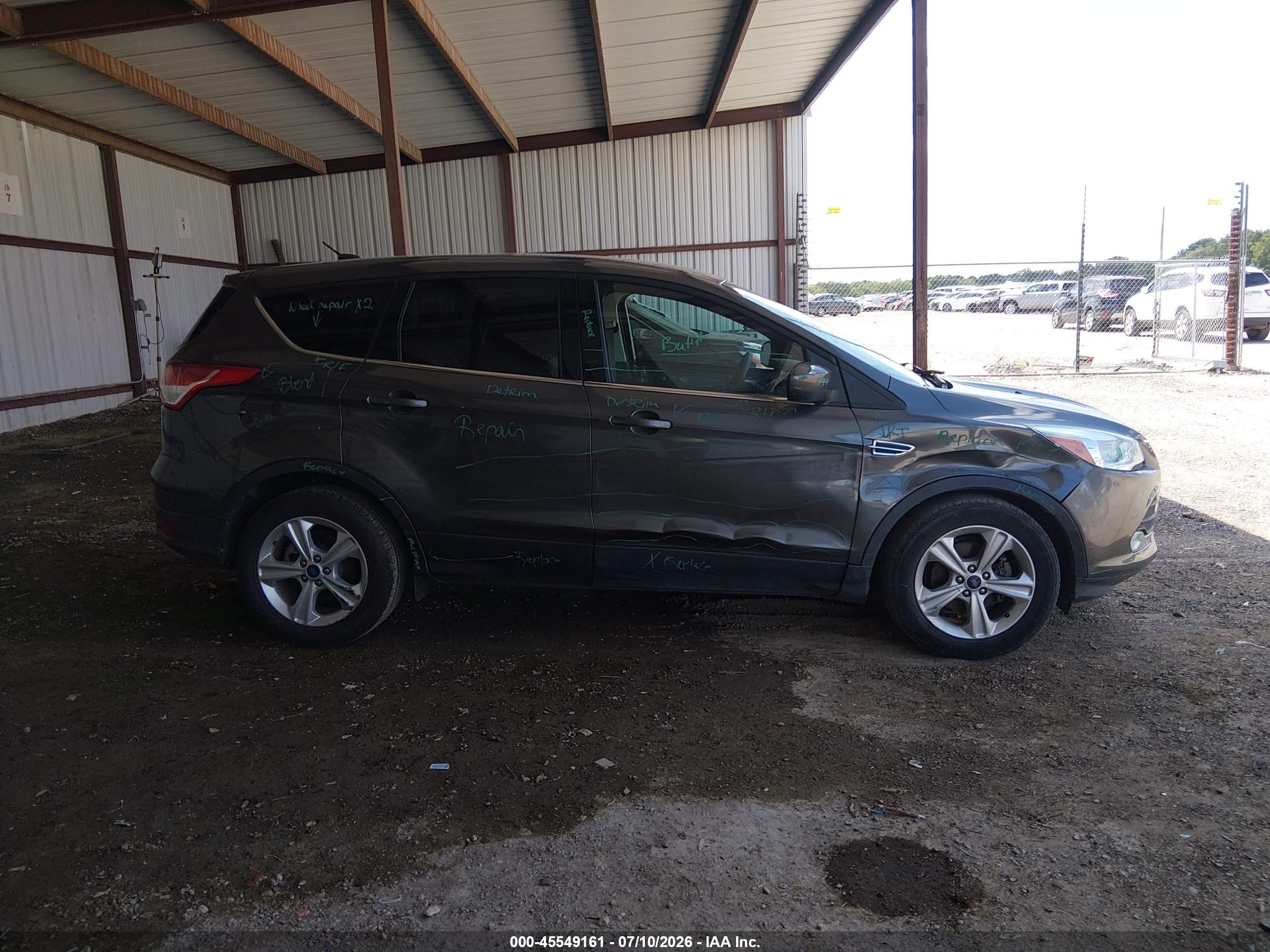 2015 Ford Escape Se Pewter vin: 1FMCU0G75FUC40176