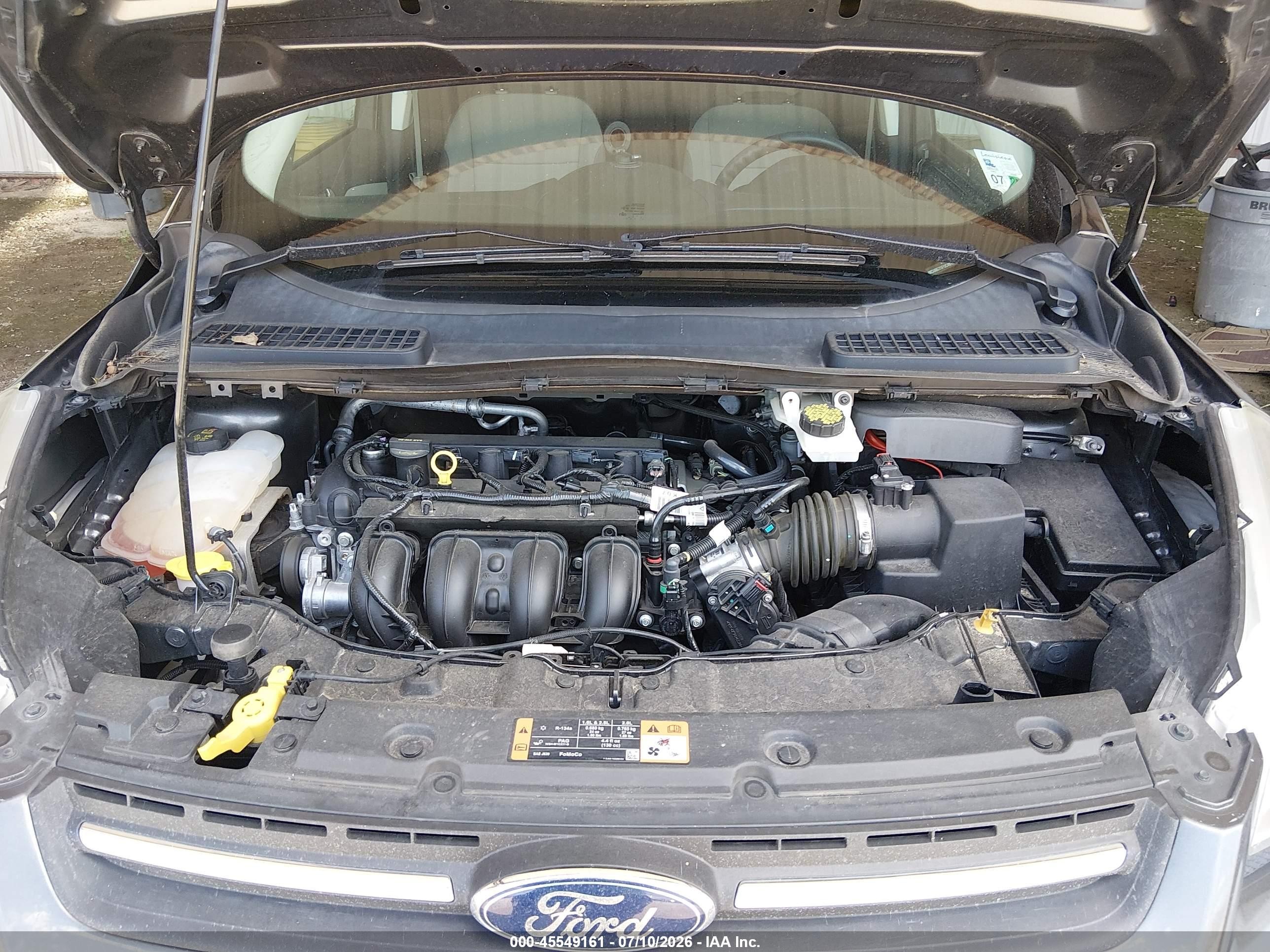 2015 Ford Escape Se Pewter vin: 1FMCU0G75FUC40176