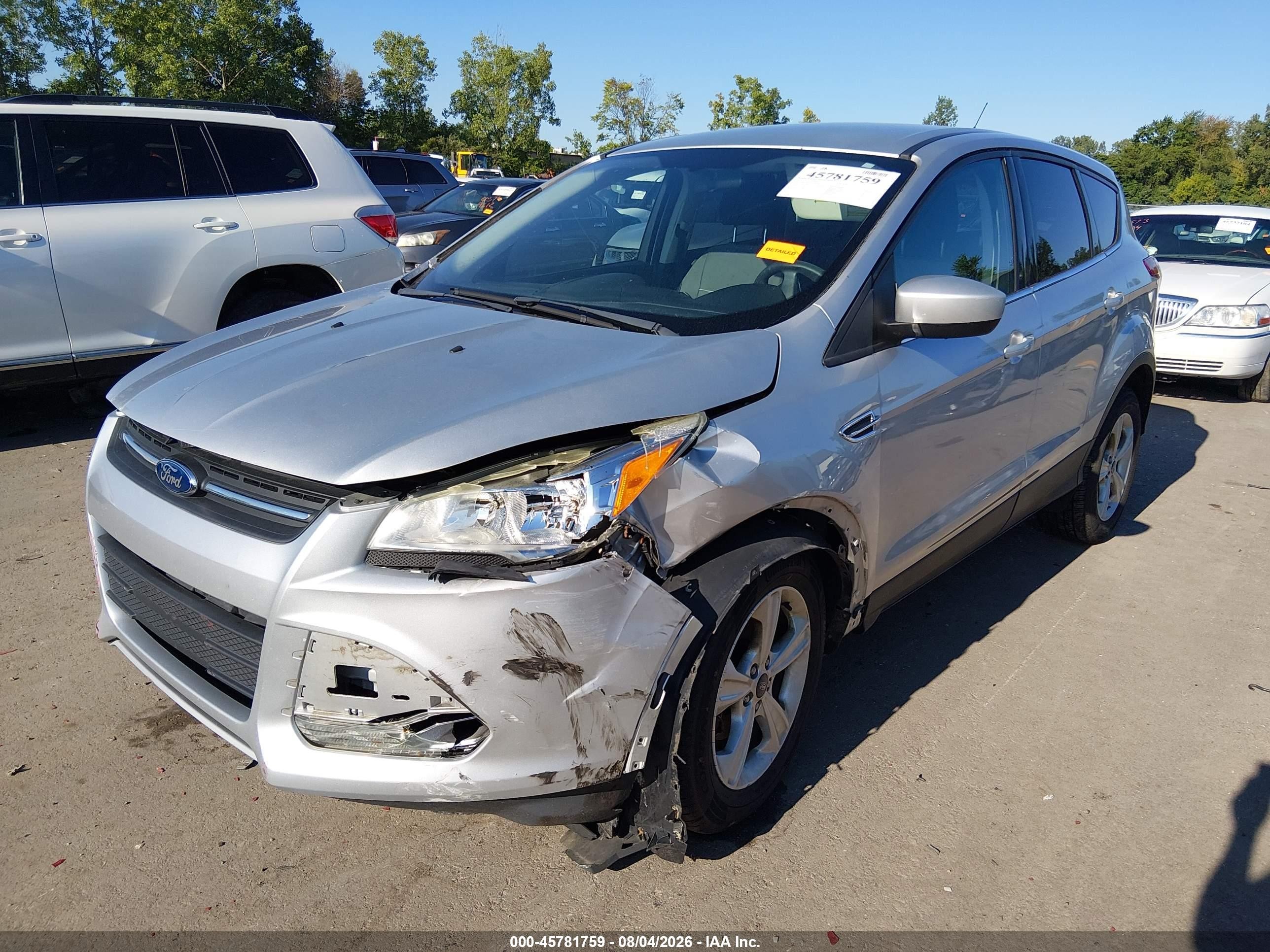 2015 Ford Escape Se Gray vin: 1FMCU0G75FUC76160