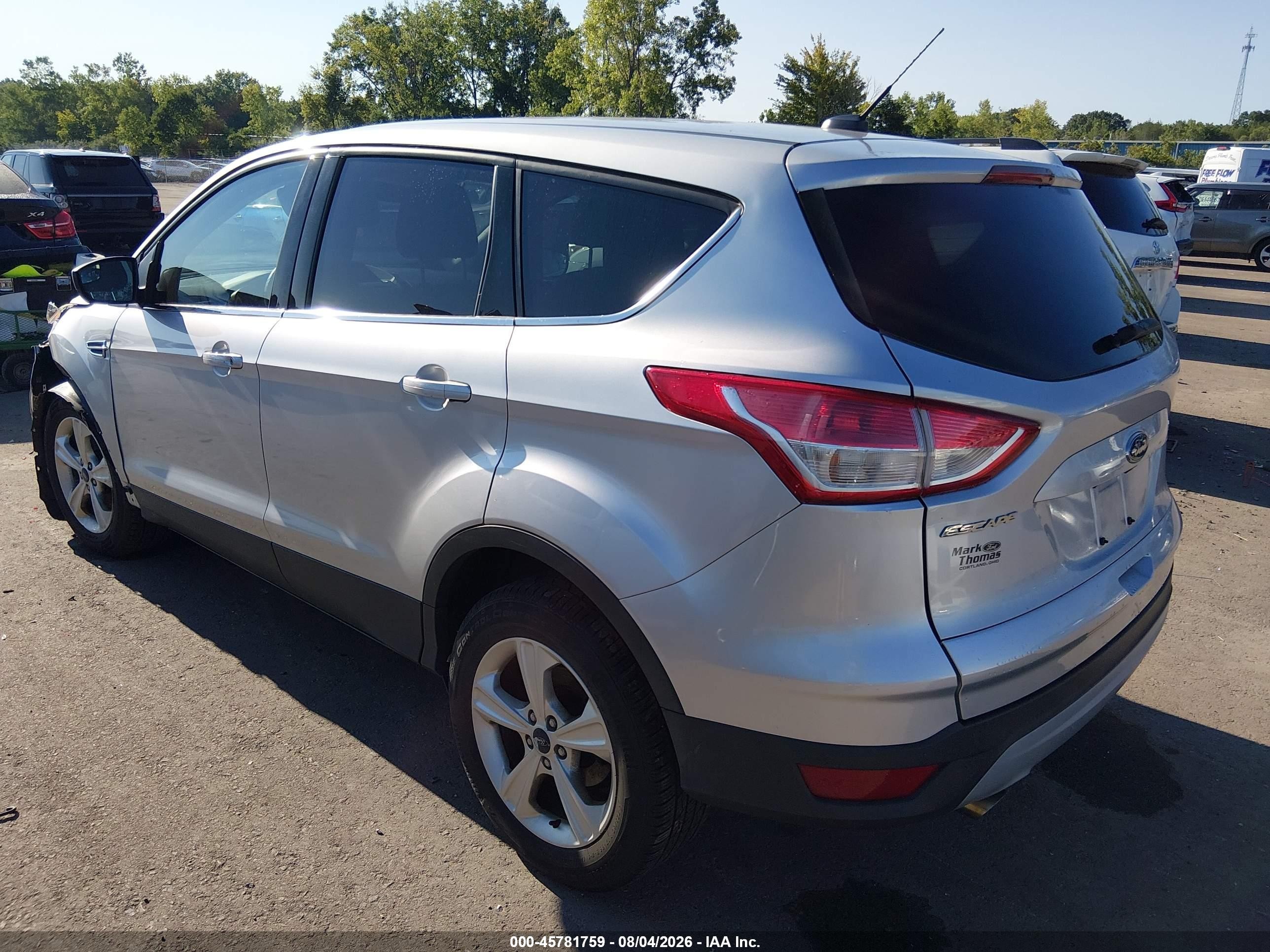 2015 Ford Escape Se Gray vin: 1FMCU0G75FUC76160