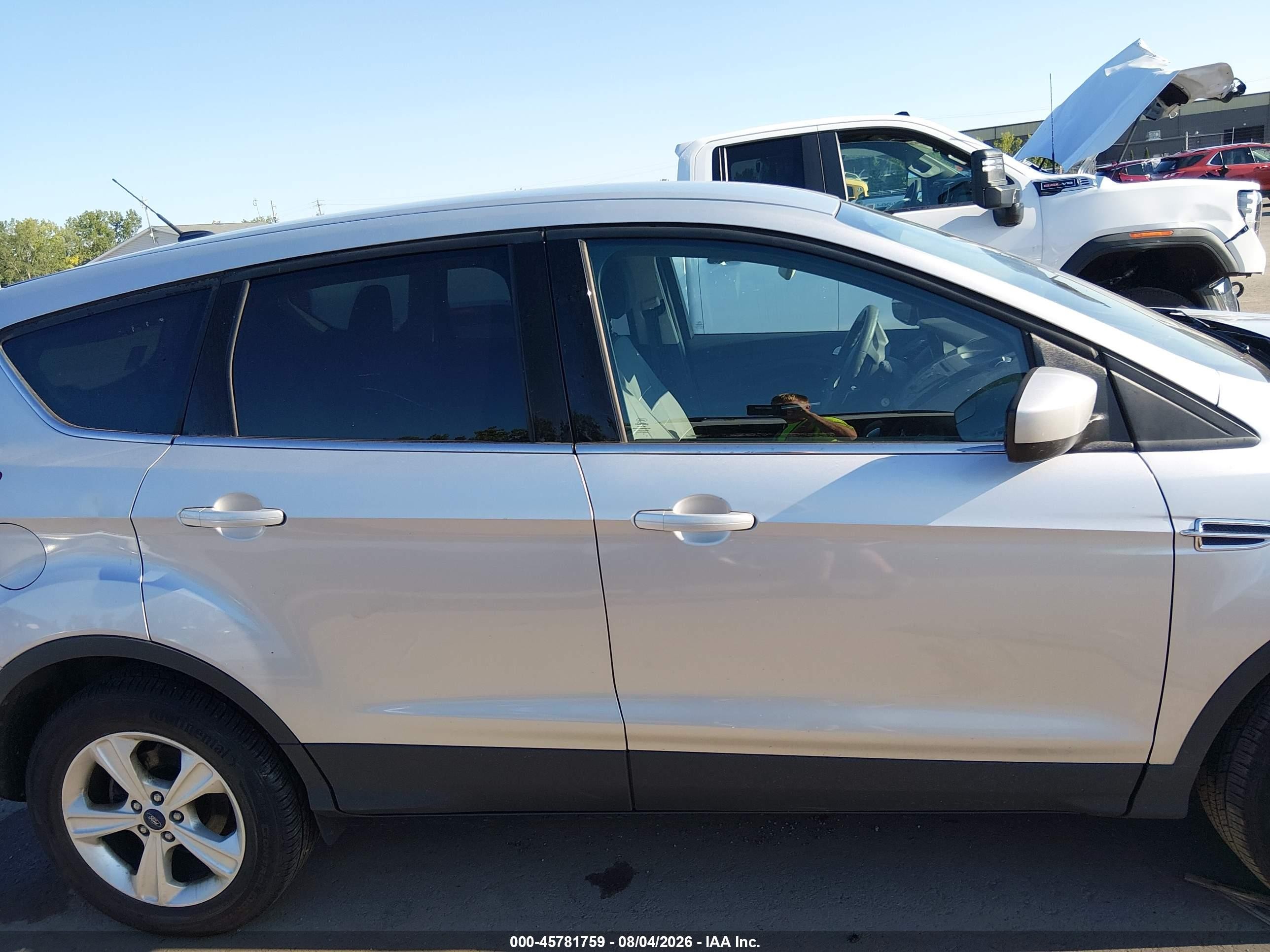 2015 Ford Escape Se Gray vin: 1FMCU0G75FUC76160