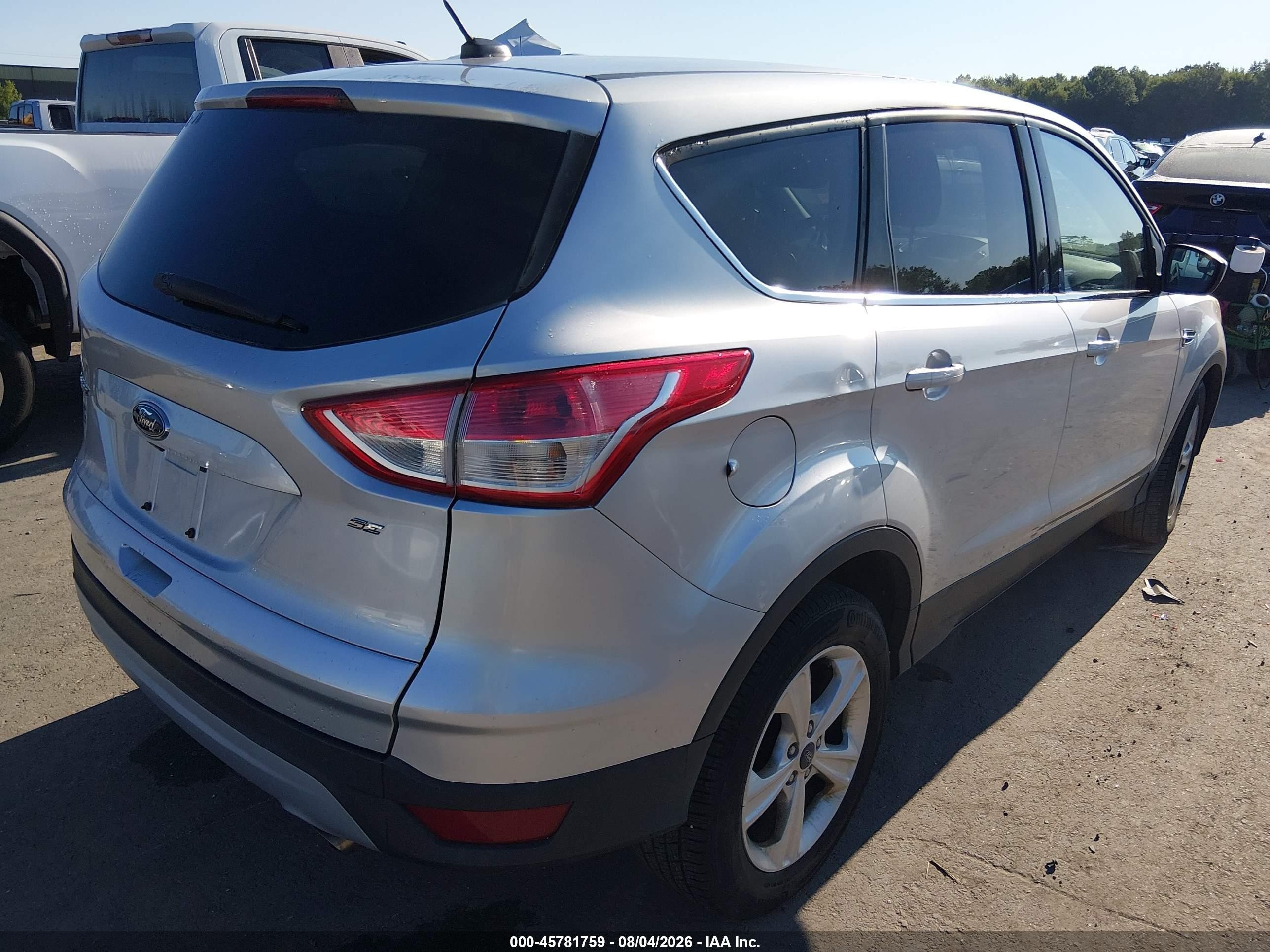 2015 Ford Escape Se Gray vin: 1FMCU0G75FUC76160