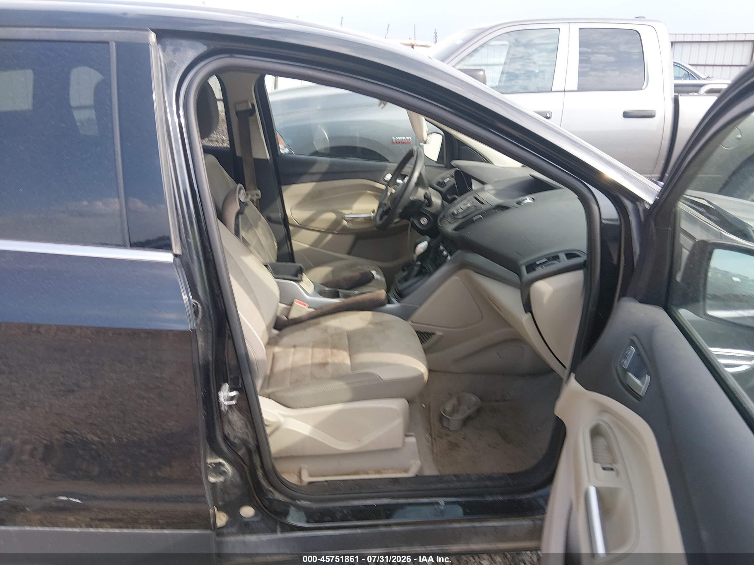 2015 Ford Escape Se Black vin: 1FMCU0G76FUA17404