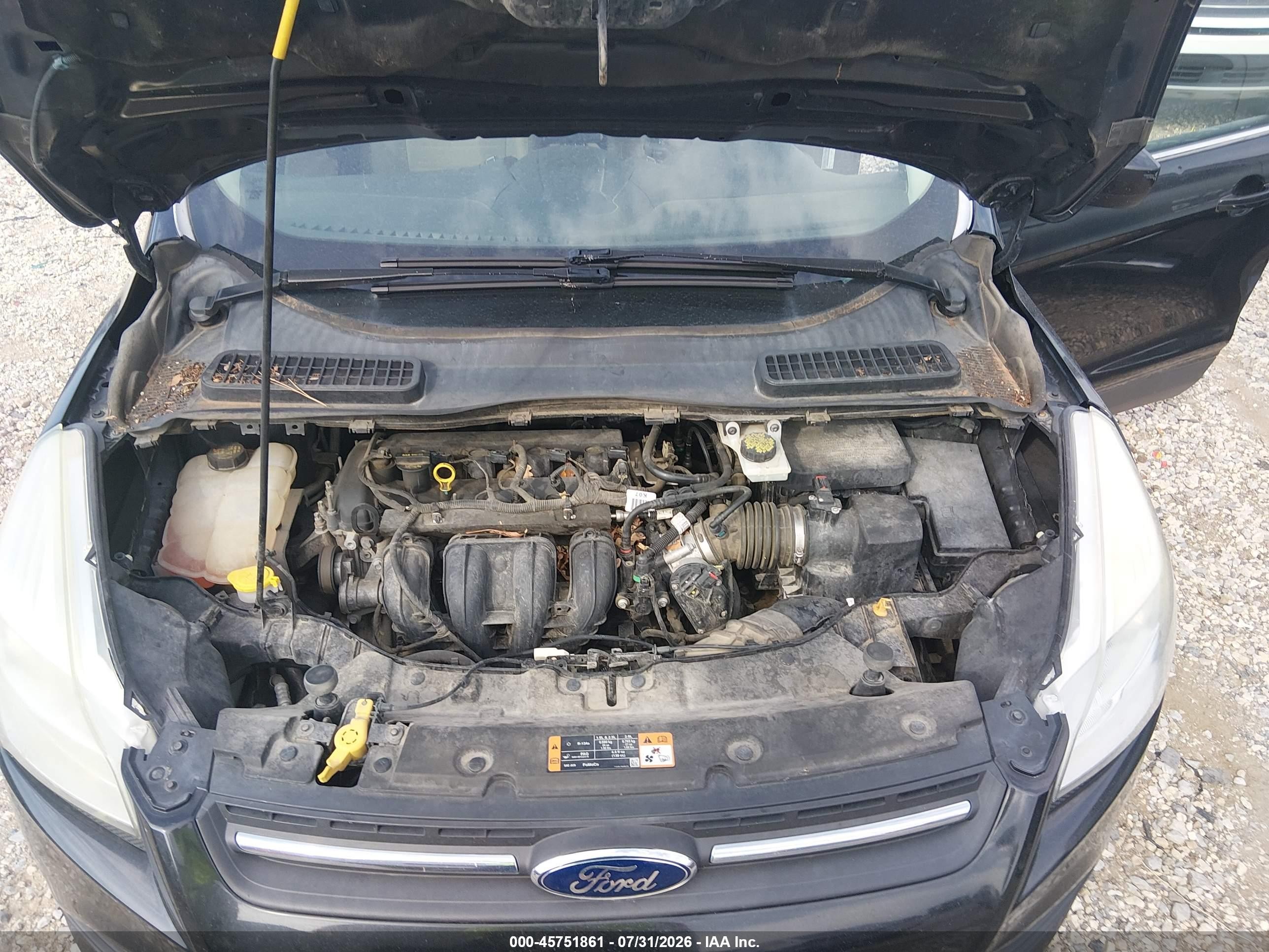 2015 Ford Escape Se Black vin: 1FMCU0G76FUA17404